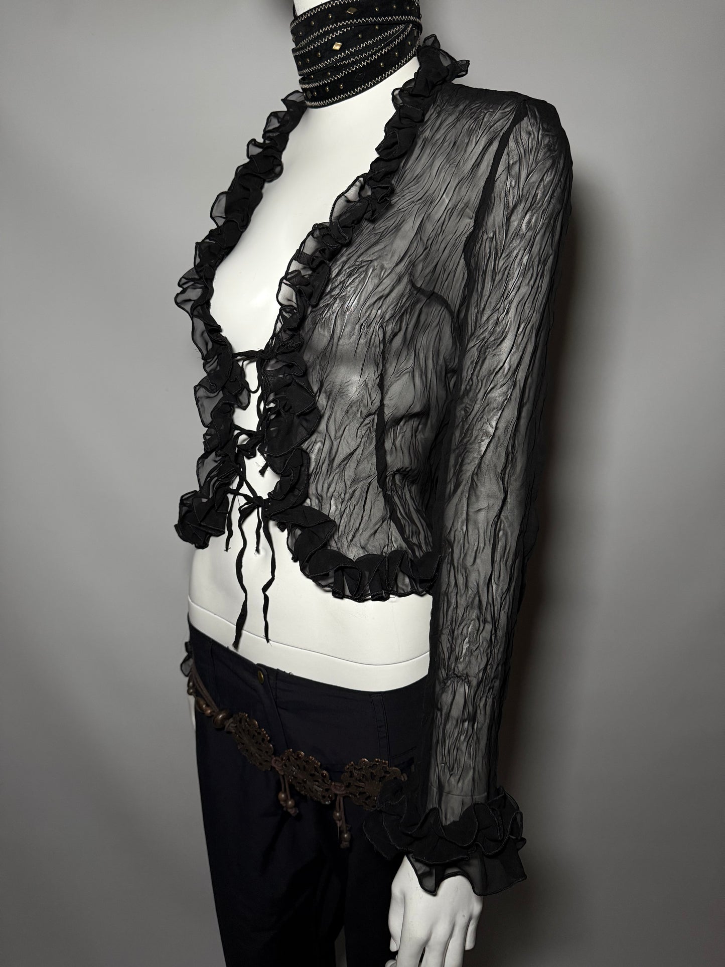 Vintage Ruffled Blouse - TWINKLING GLOBAL