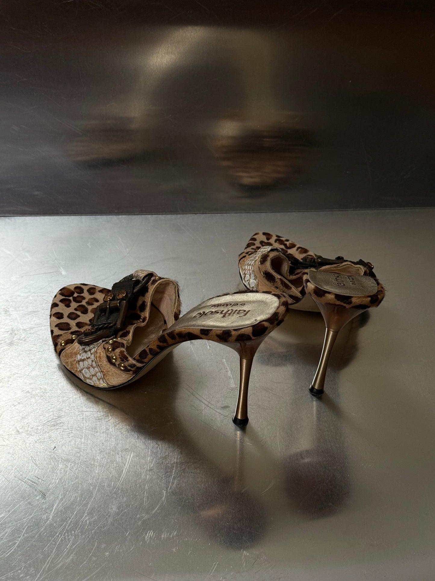 Vintage Leopard Print Mules Faith by El Dantes – Twinkling Global