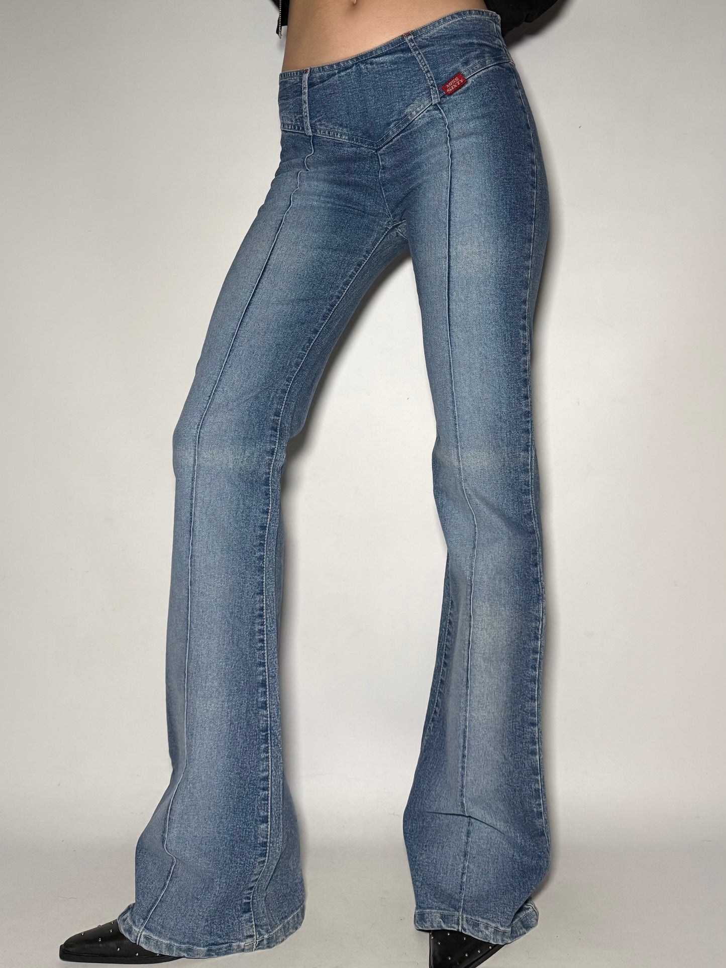 Miss Sixty V-Cut Flare Jeans Twinkling Global