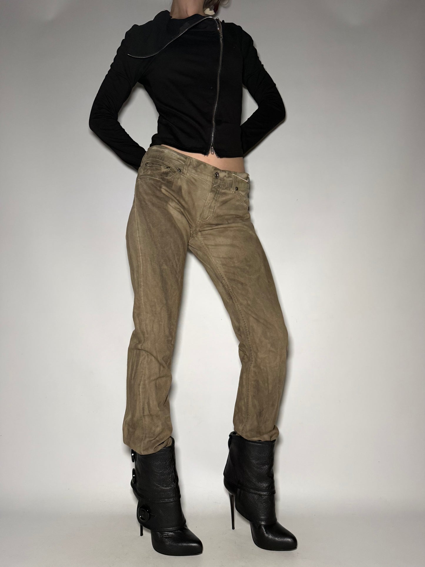 Vintage Italian Dondup Washed Straight Pants Twinkling Global