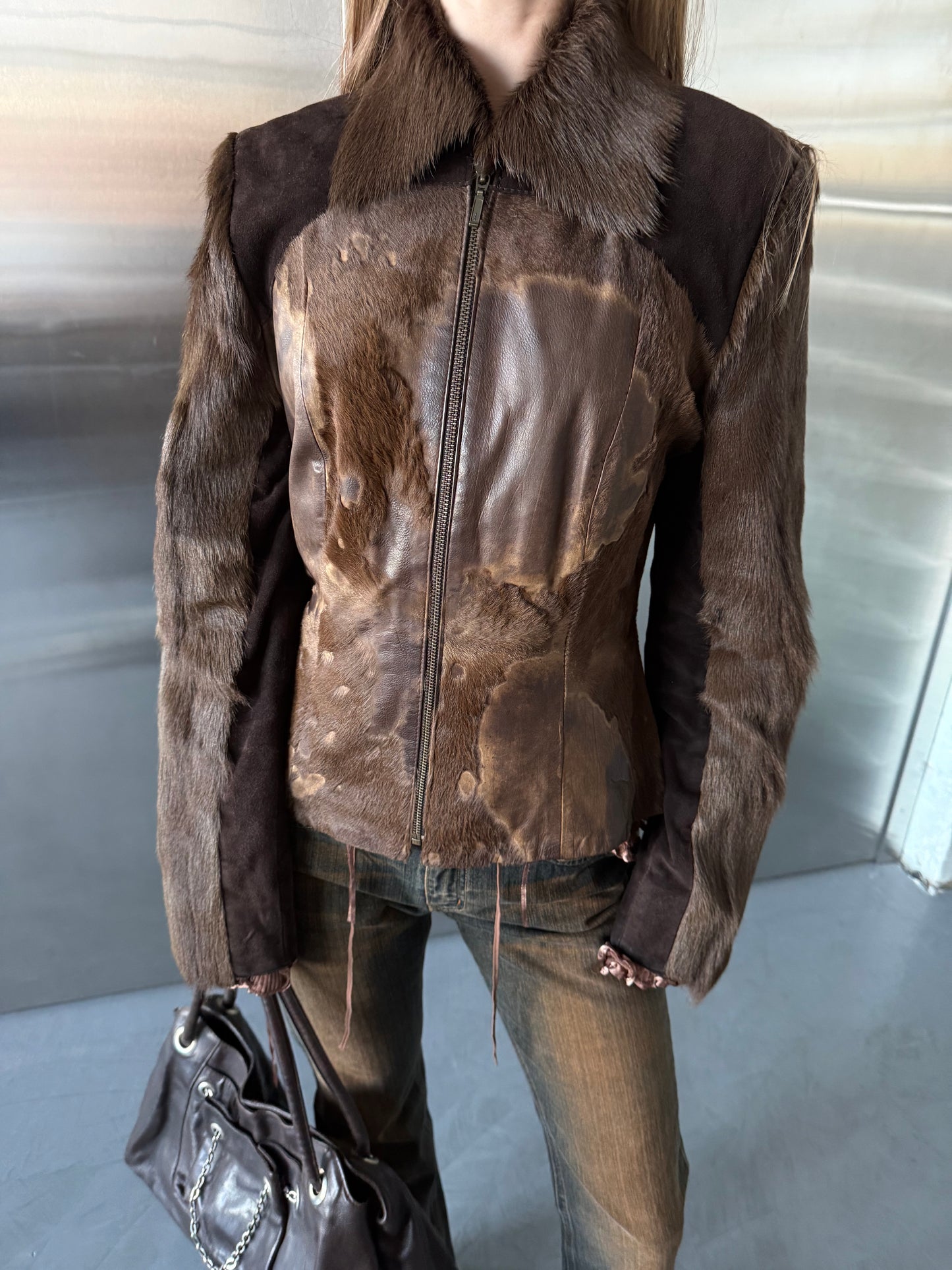 Vintage pony fur & leather jacket Twinkling Global