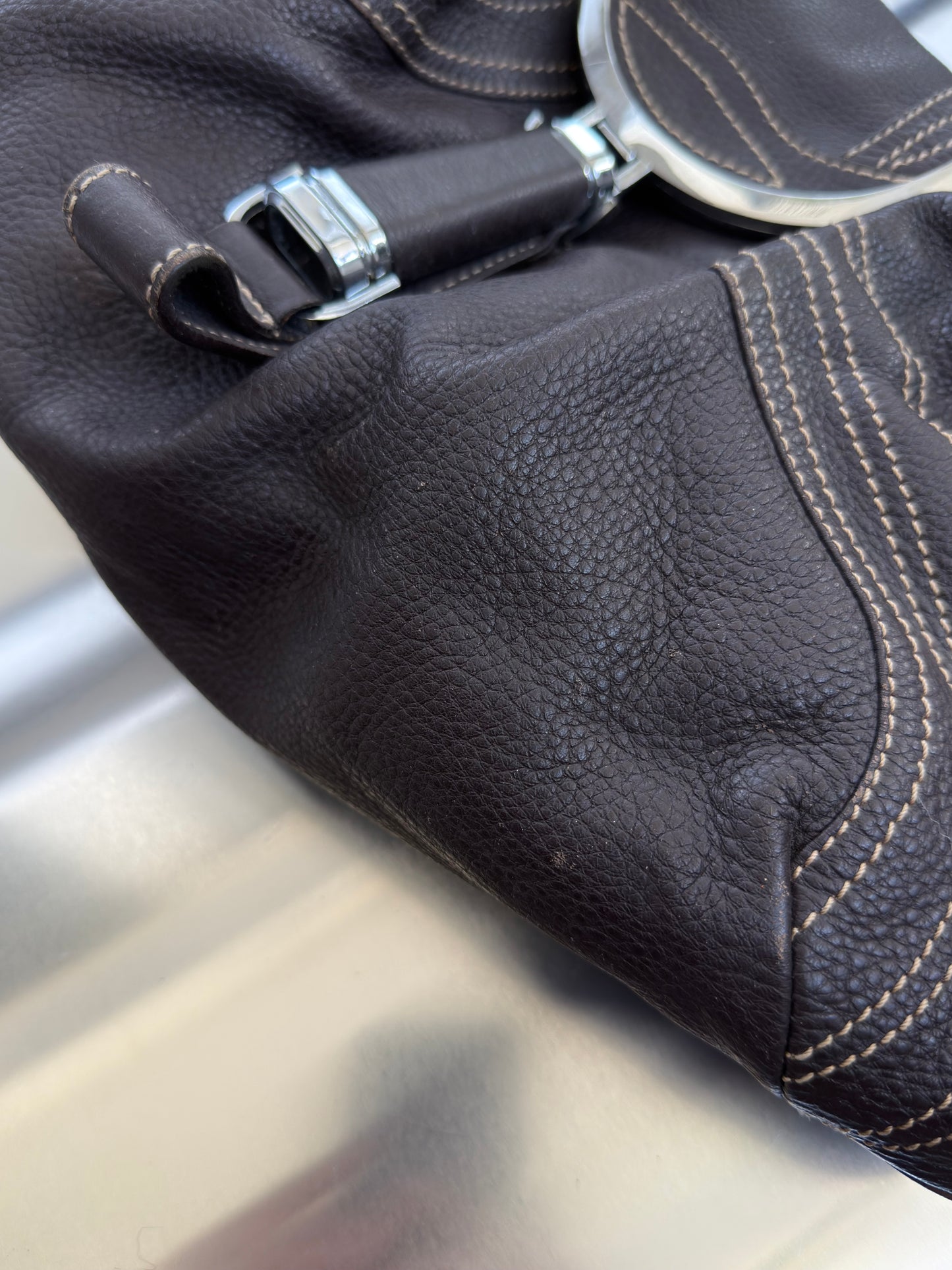 Vintage Leather Bag - TWINKLING GLOBAL