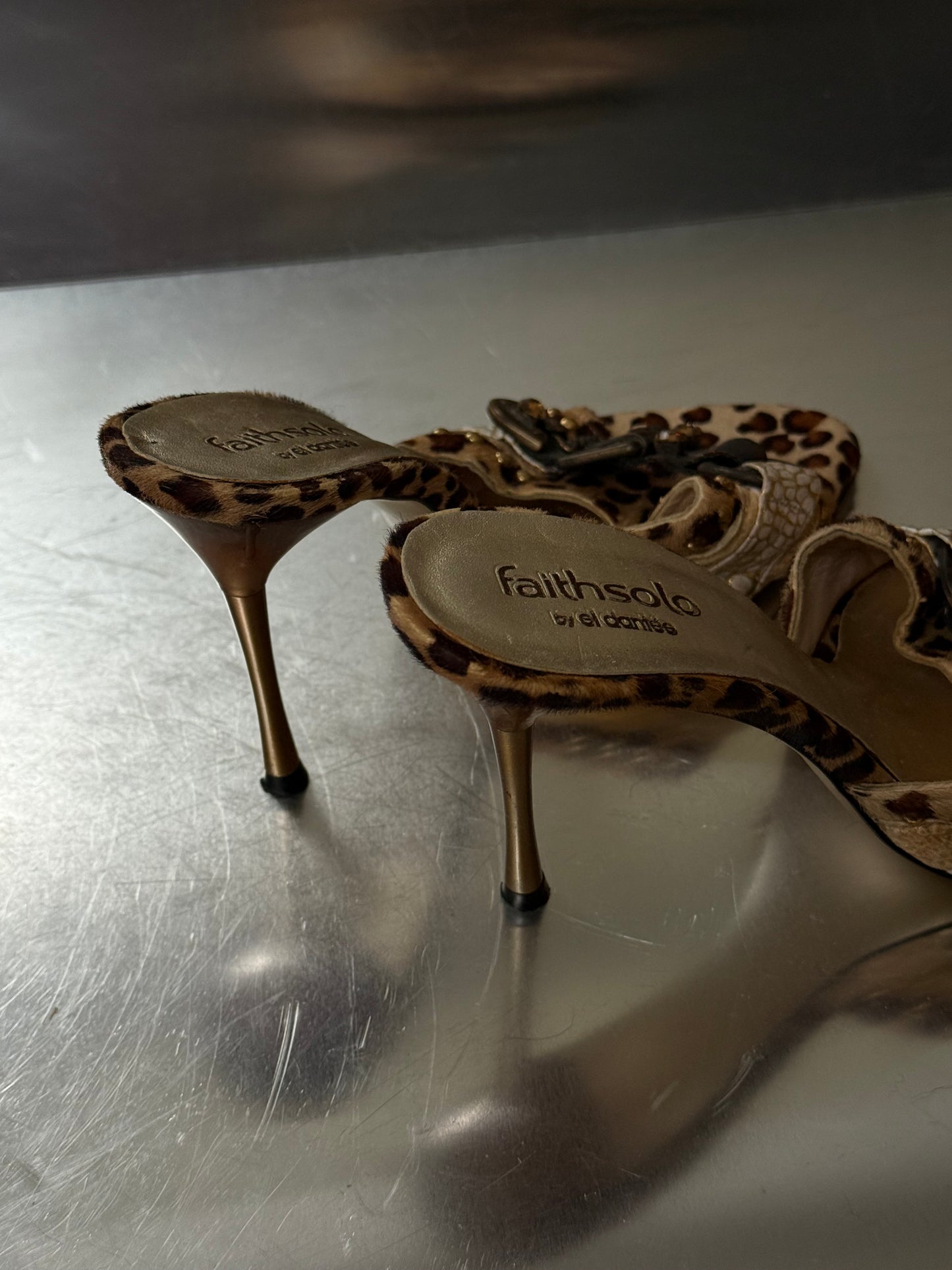 Vintage Leopard Print Mules Faith by El Dantes – Twinkling Global