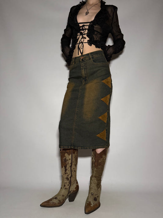 Vintage denim skirt - TWINKLING GLOBAL