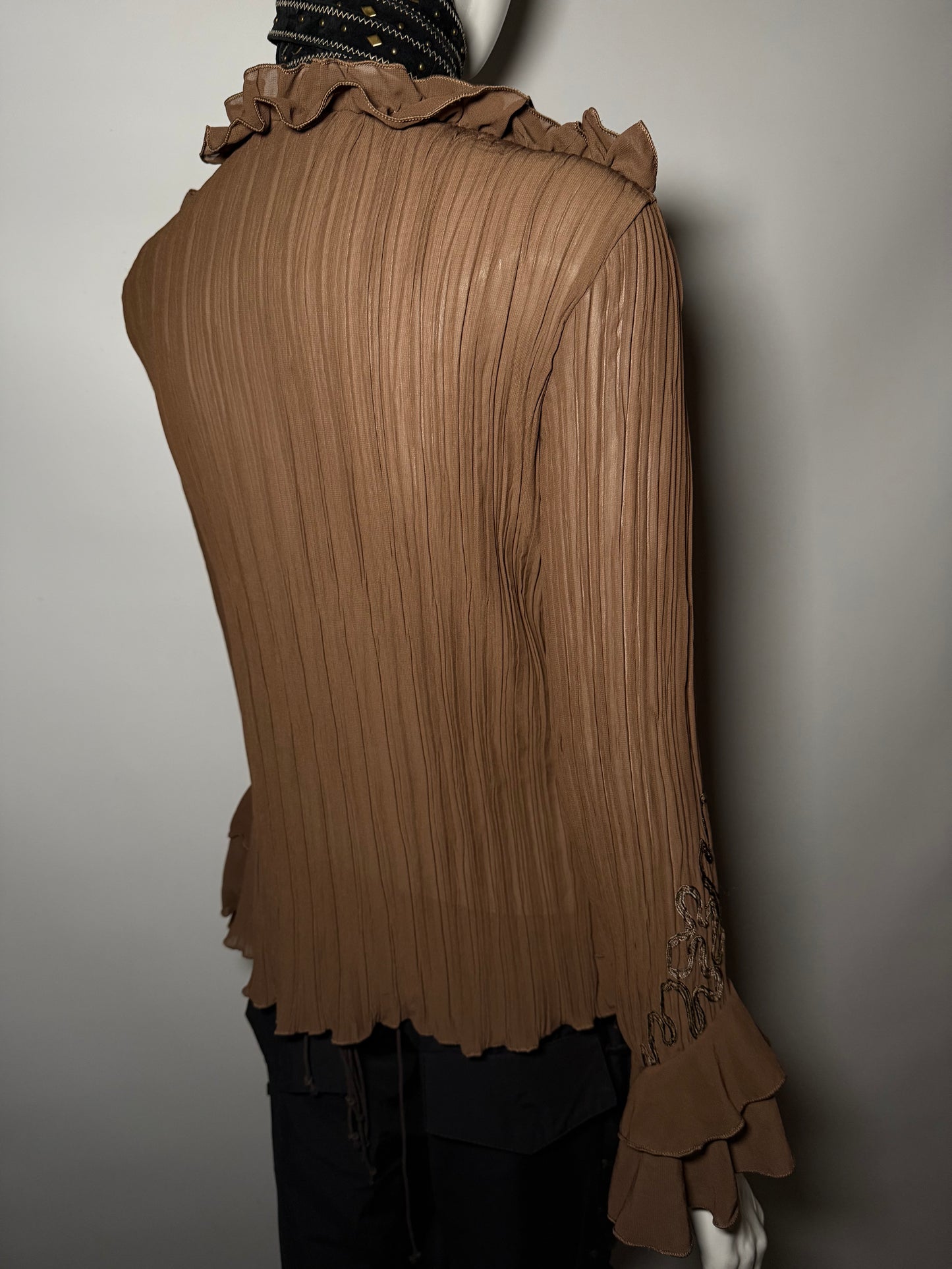 Vintage Ruffled Blouse - TWINKLING GLOBAL