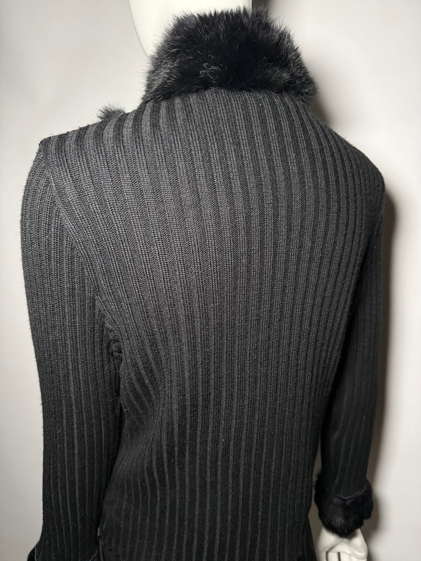 Vintage jacket with genuine fur trim Twinkling Global