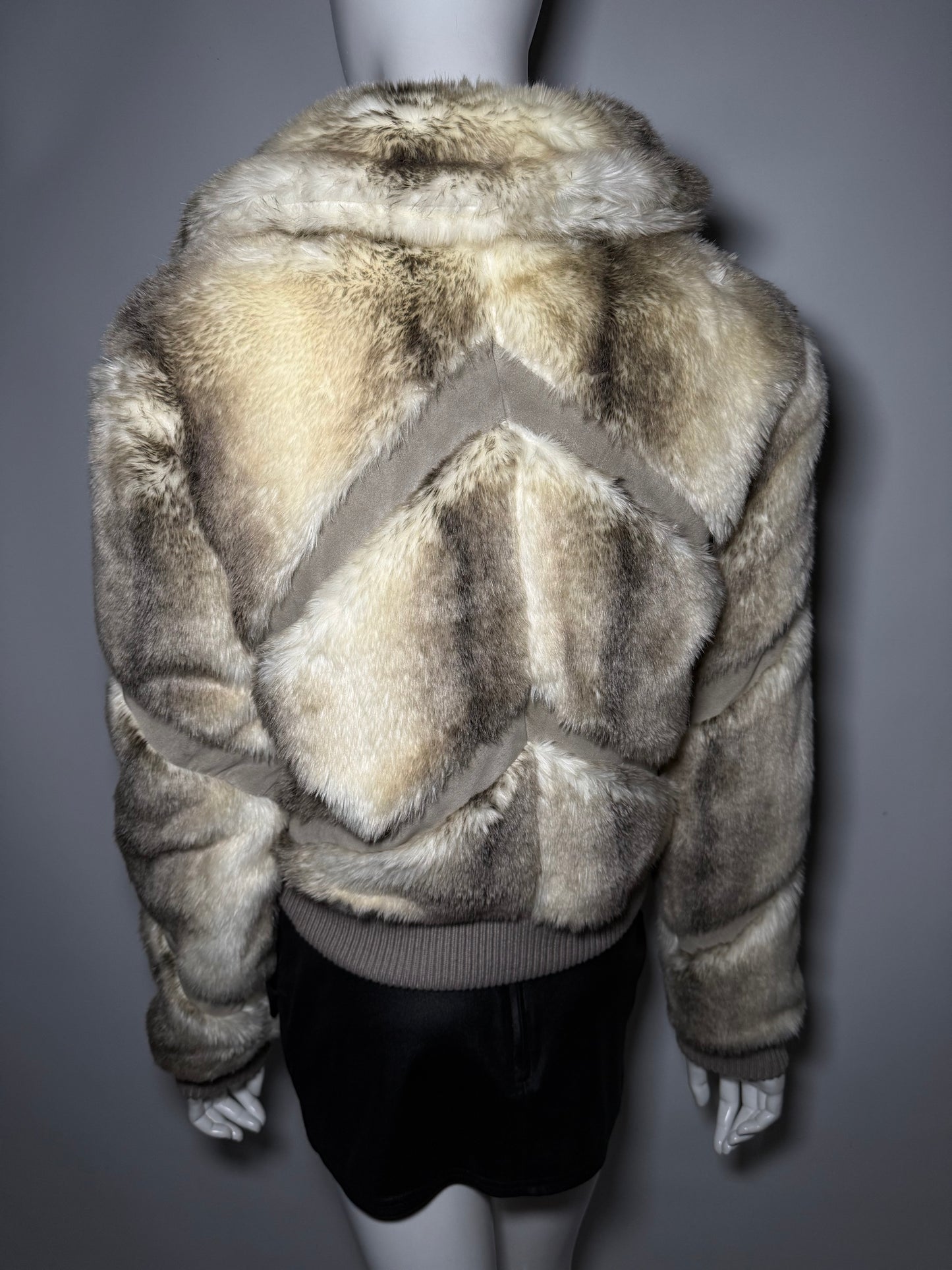 Vintage faux fur bomber jacket Twinkling Global