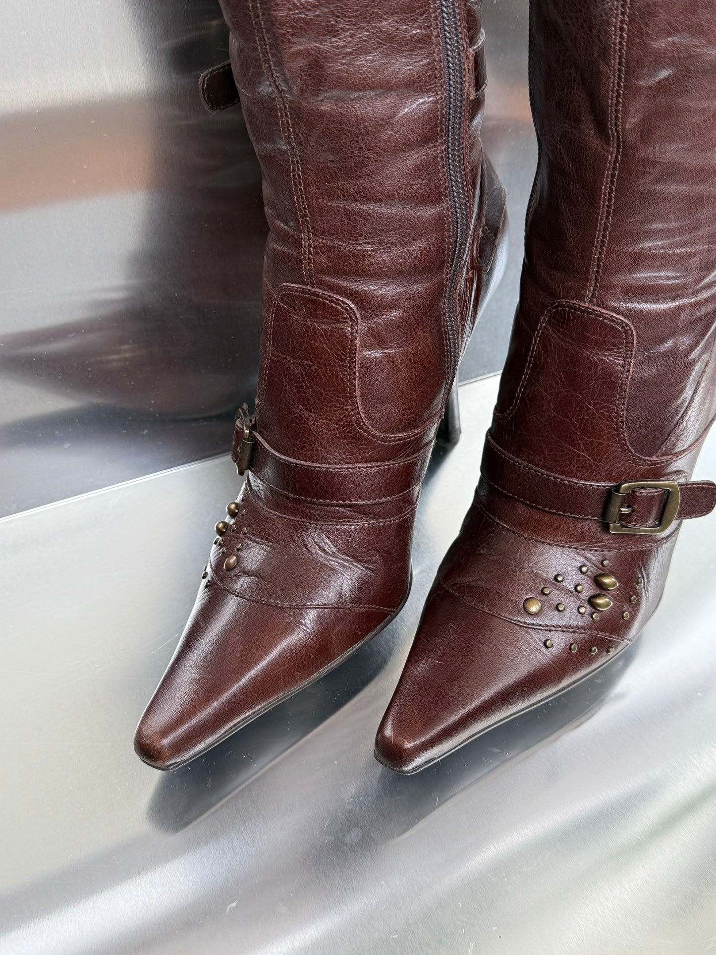 Vintage leather boots - TWINKLING GLOBAL