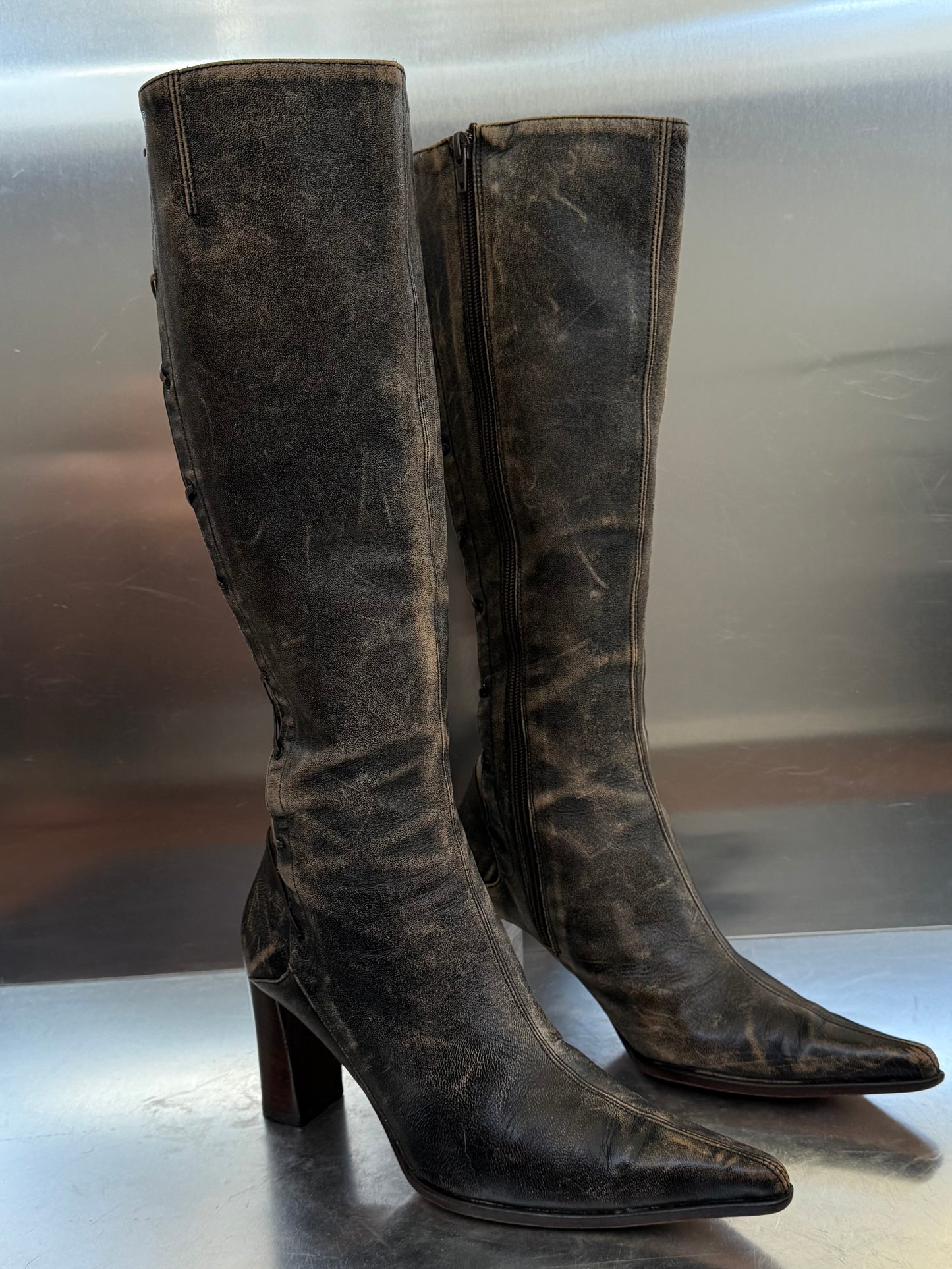 Vintage Leather Boots Kallisté Twinkling Global