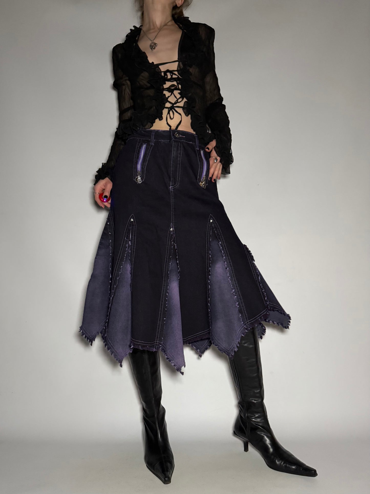 Vintage denim skirt - TWINKLING GLOBAL
