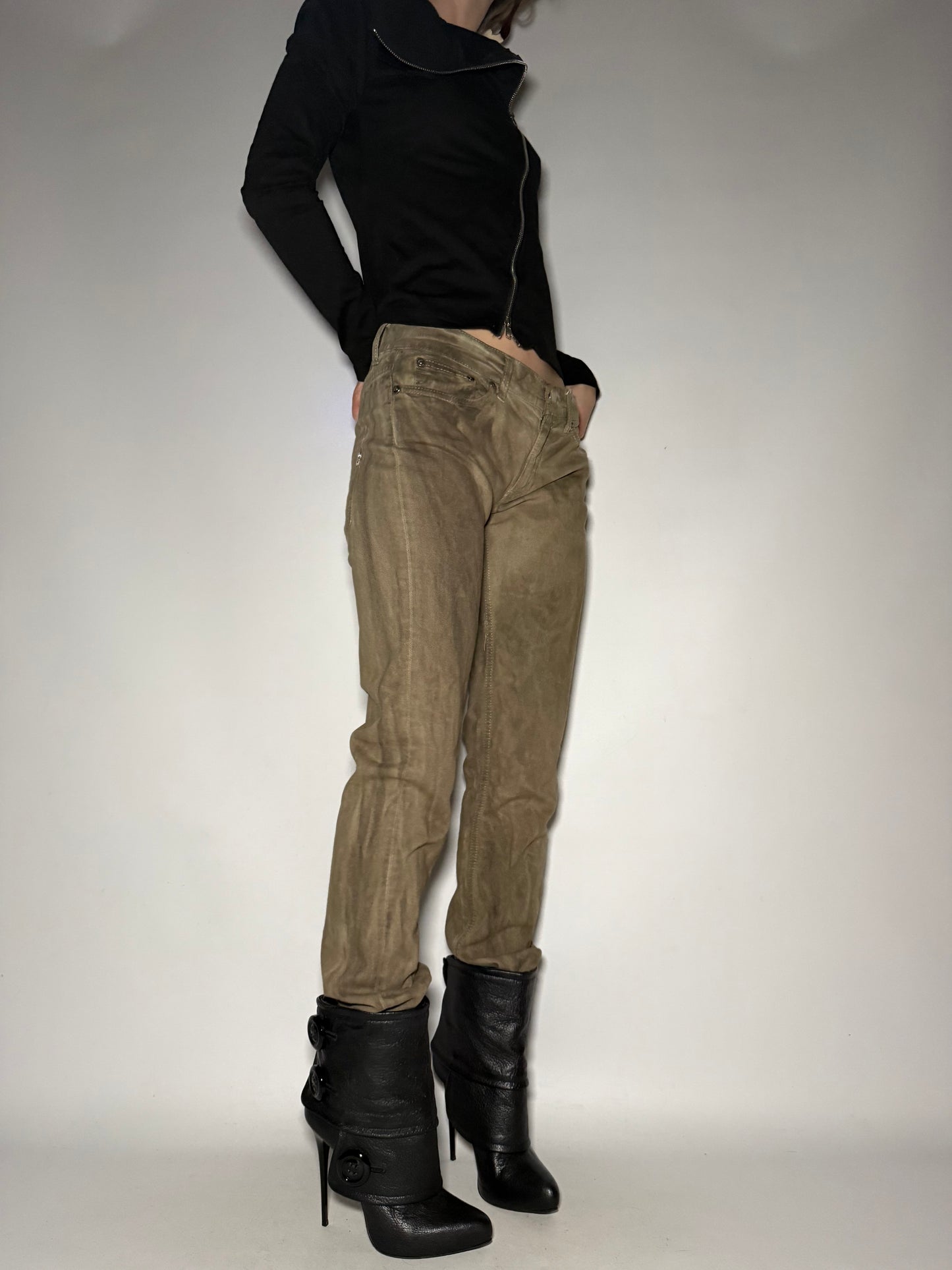 Vintage Italian Dondup Washed Straight Pants Twinkling Global