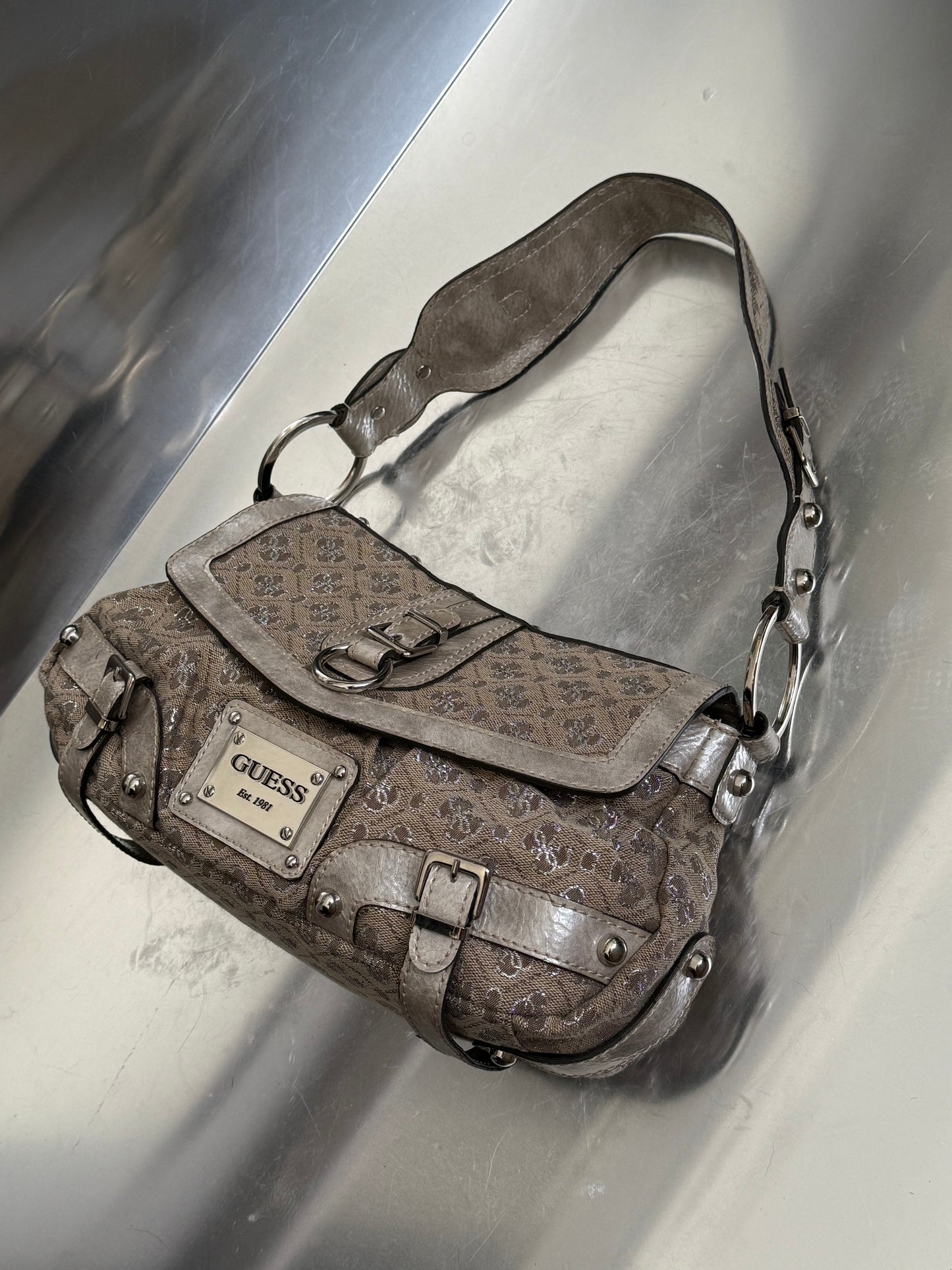Vintage Monogram Shoulder Bag by Guess  Twinkling