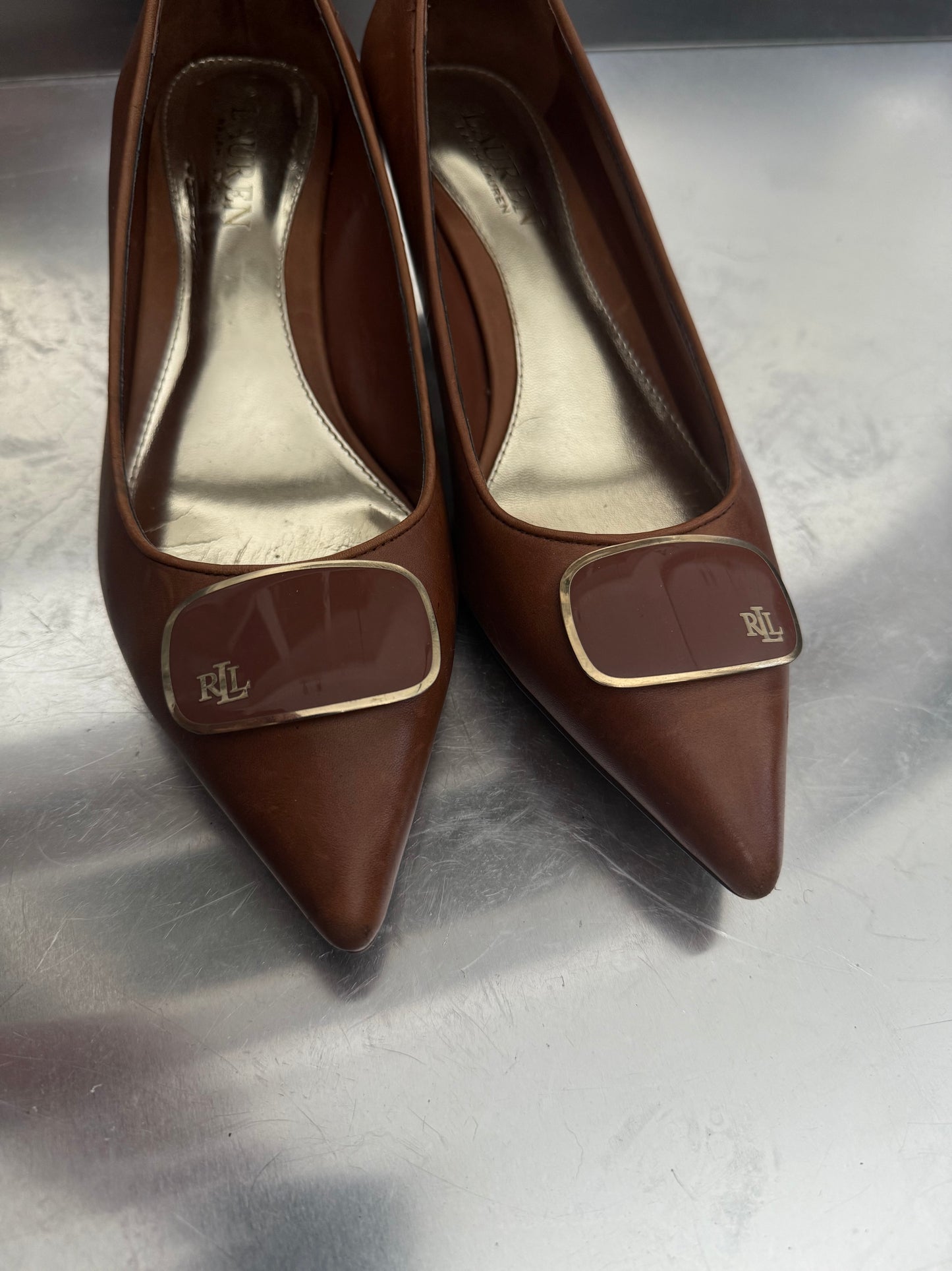 Vintage Ralph Lauren Leather Pumps – Size 38 Twinkling