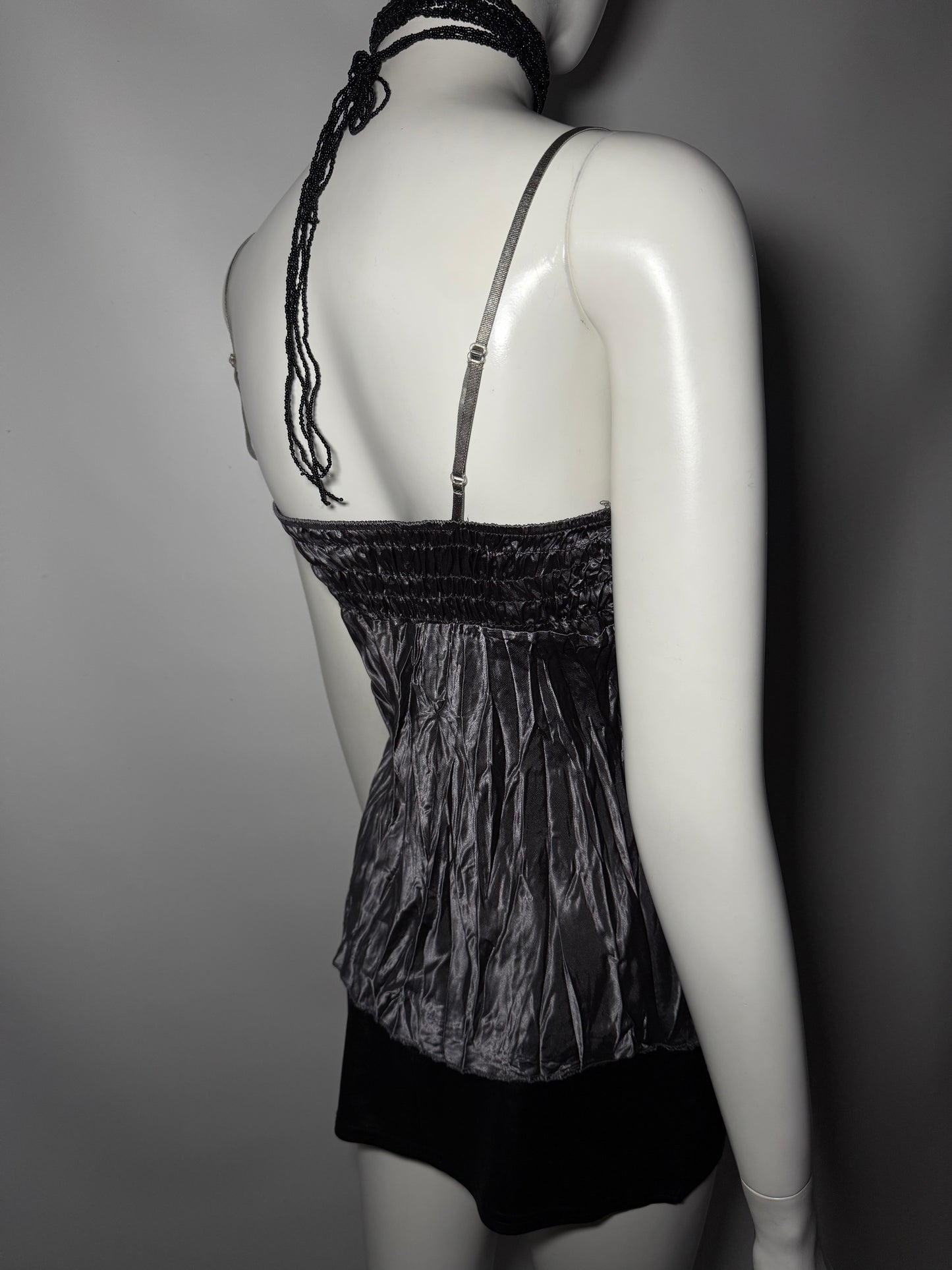 Shiny Crinkled Camisole Top TWINKLING