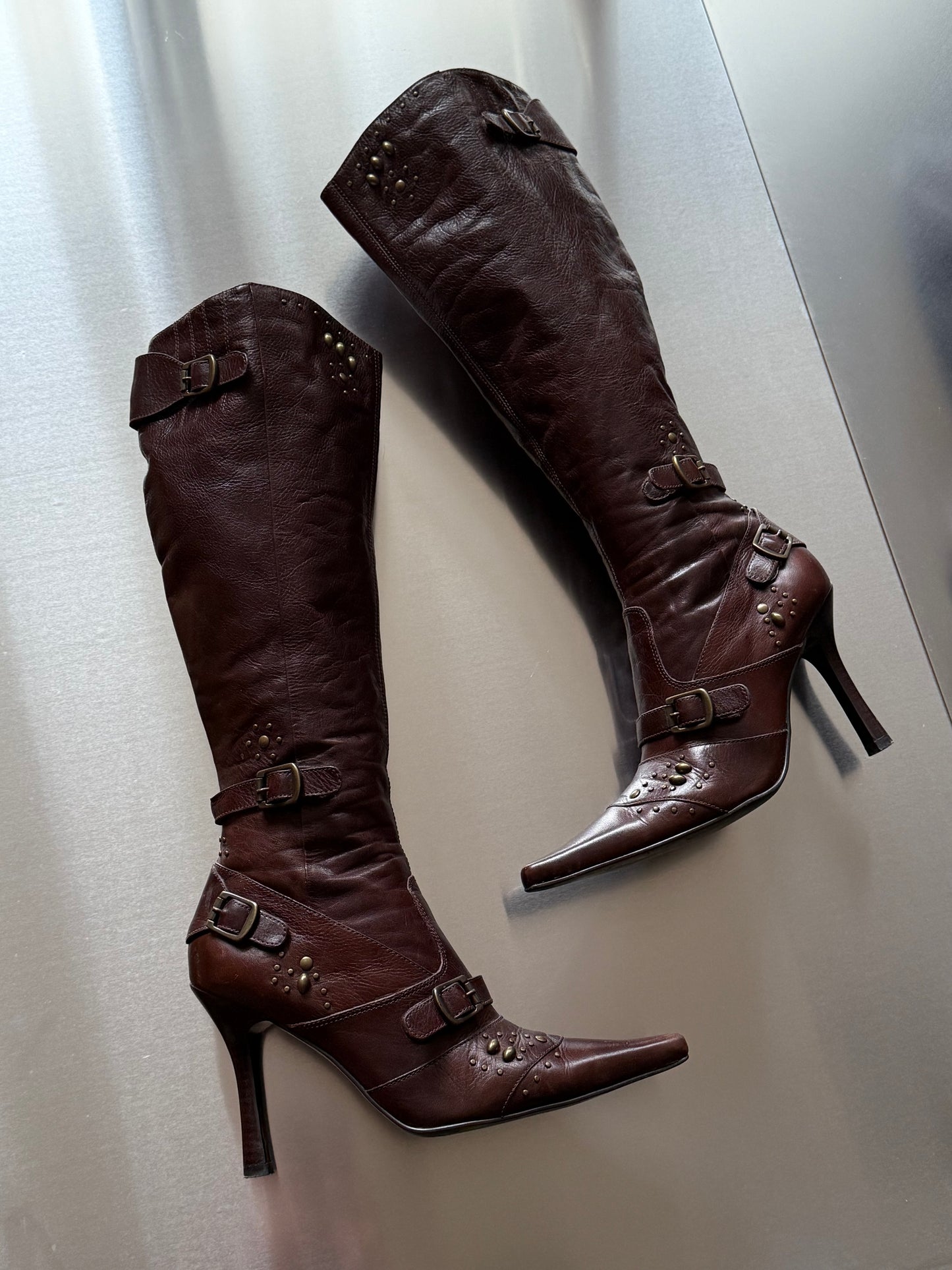 Vintage leather boots - TWINKLING GLOBAL