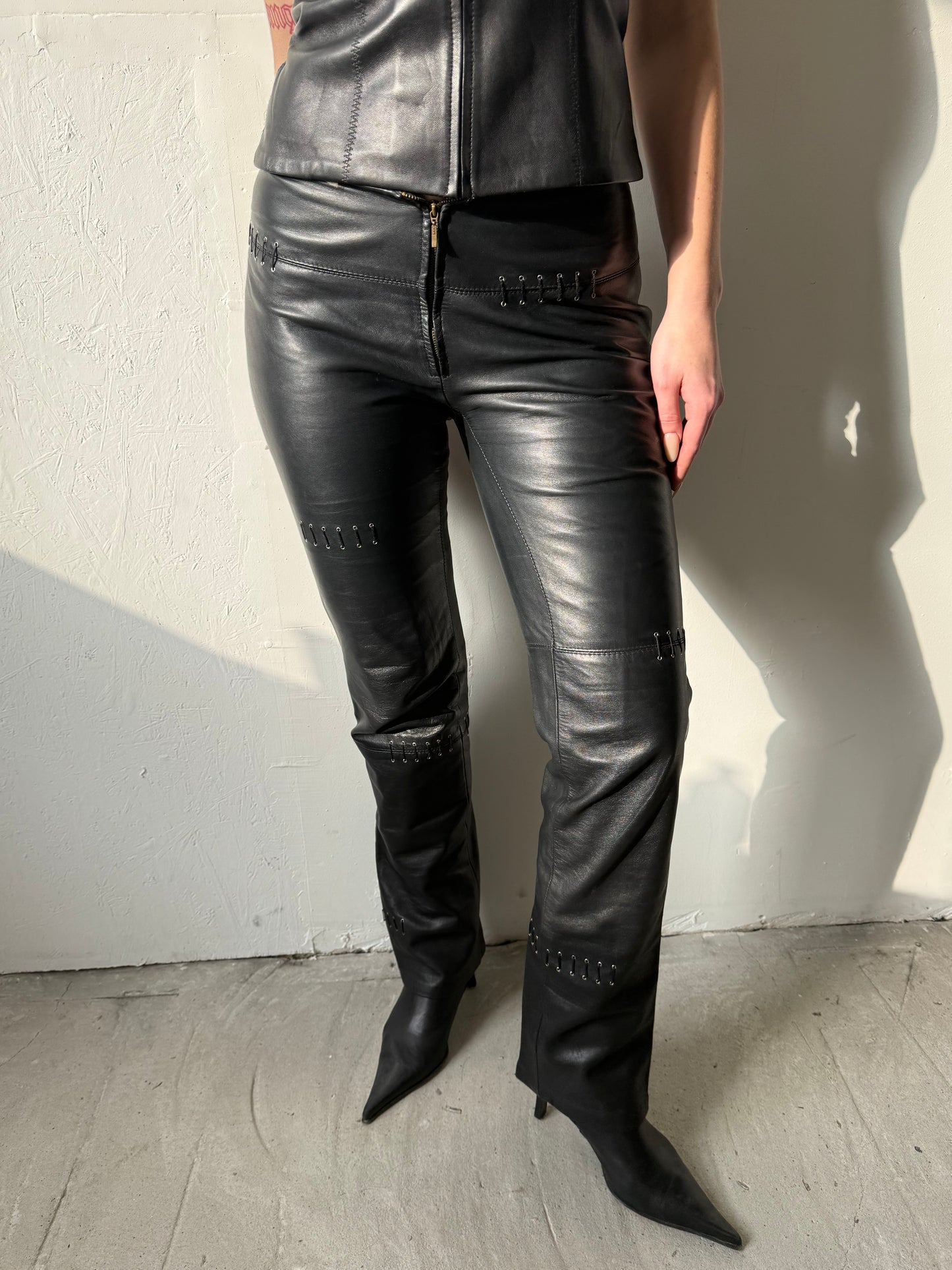 Vintage leather pants TWINKLING GLOBAL
