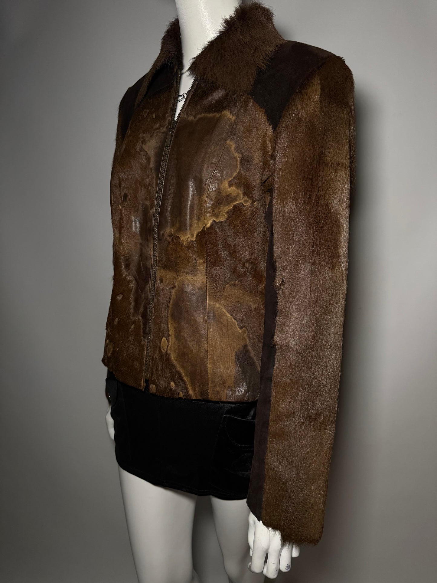 Vintage pony fur & leather jacket Twinkling Global