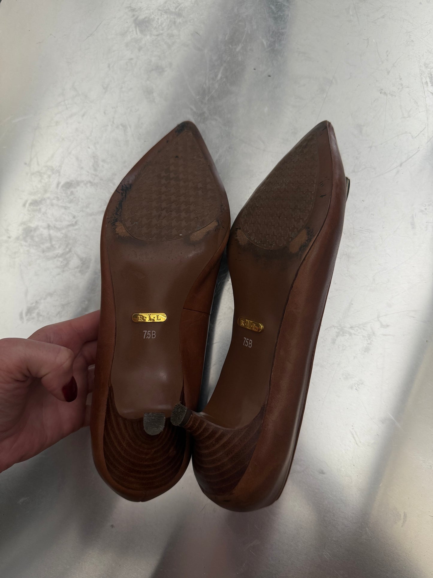 Vintage Ralph Lauren Leather Pumps – Size 38 Twinkling