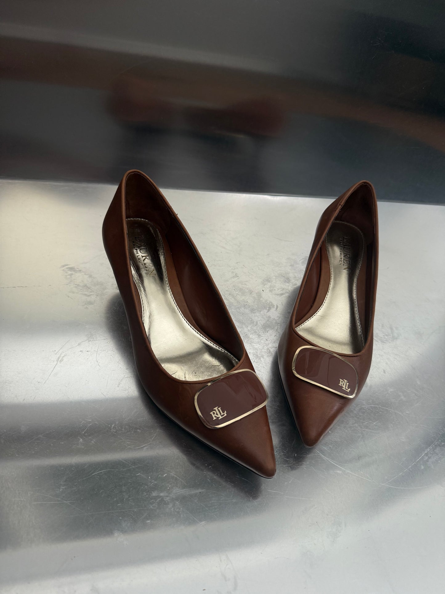 Vintage Ralph Lauren Leather Pumps – Size 38 Twinkling