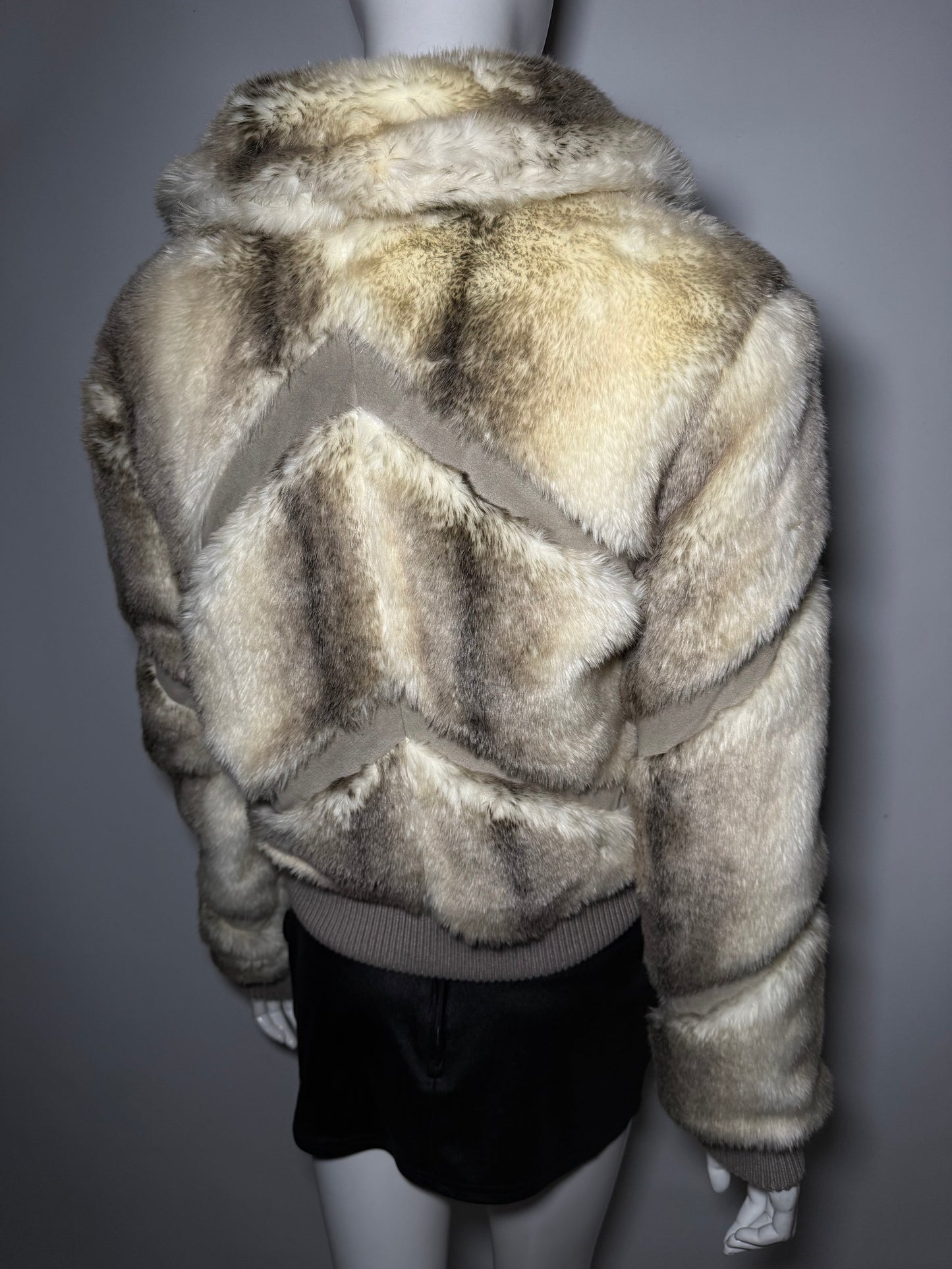 Vintage faux fur bomber jacket Twinkling Global