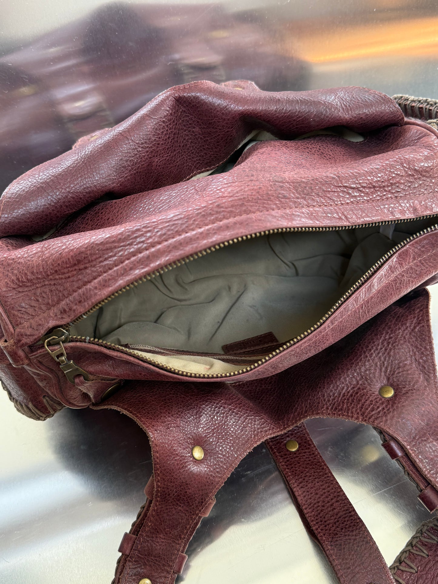 Vintage leather bag - TWINKLING GLOBAL