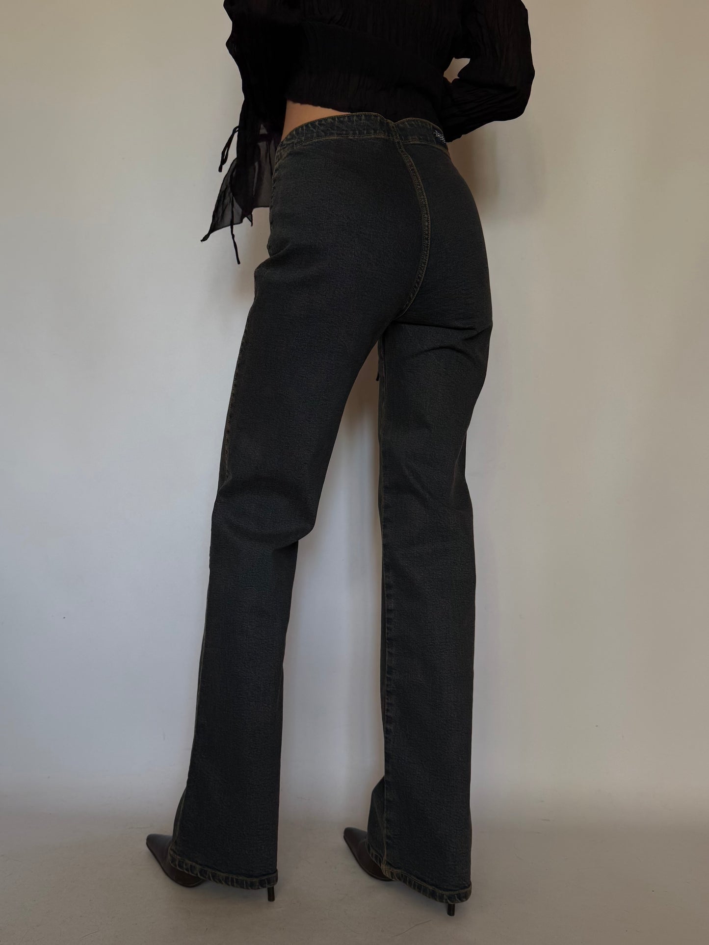 Vintage Rust-Tone Stretch Jeans Twinkling Global