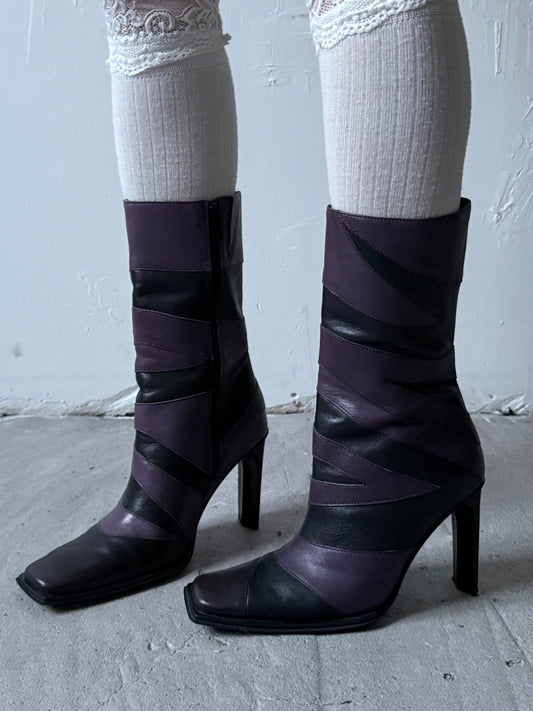 Vintage leather boots Bronx TWINKLING GLOBAL