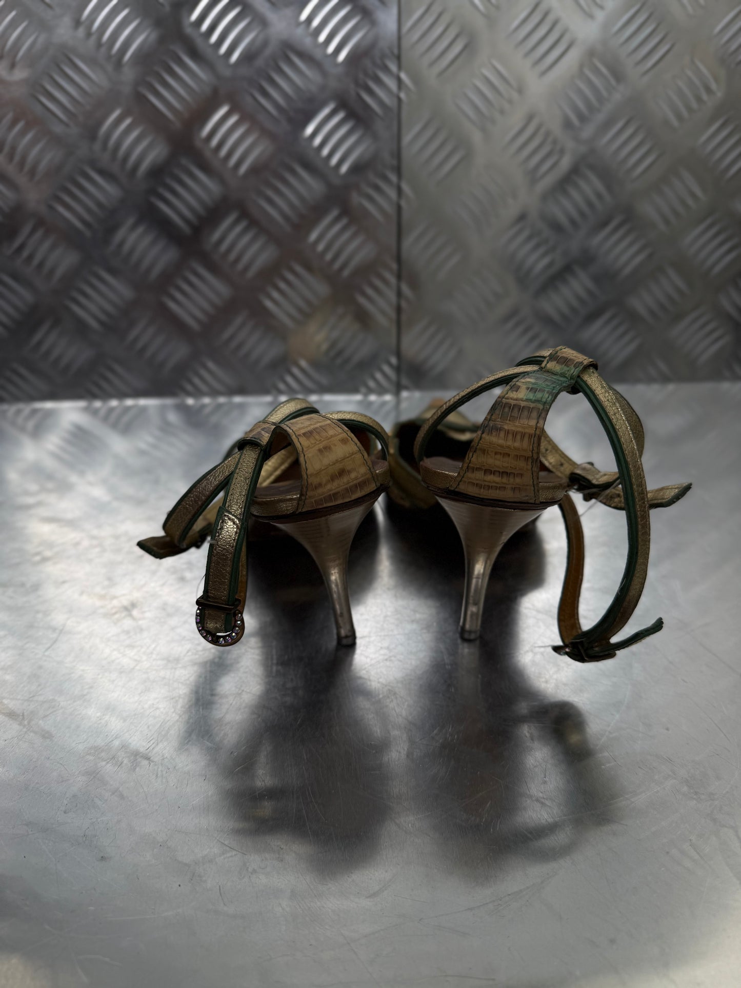 Vintage Shy leather slingback mules Twinkling Global