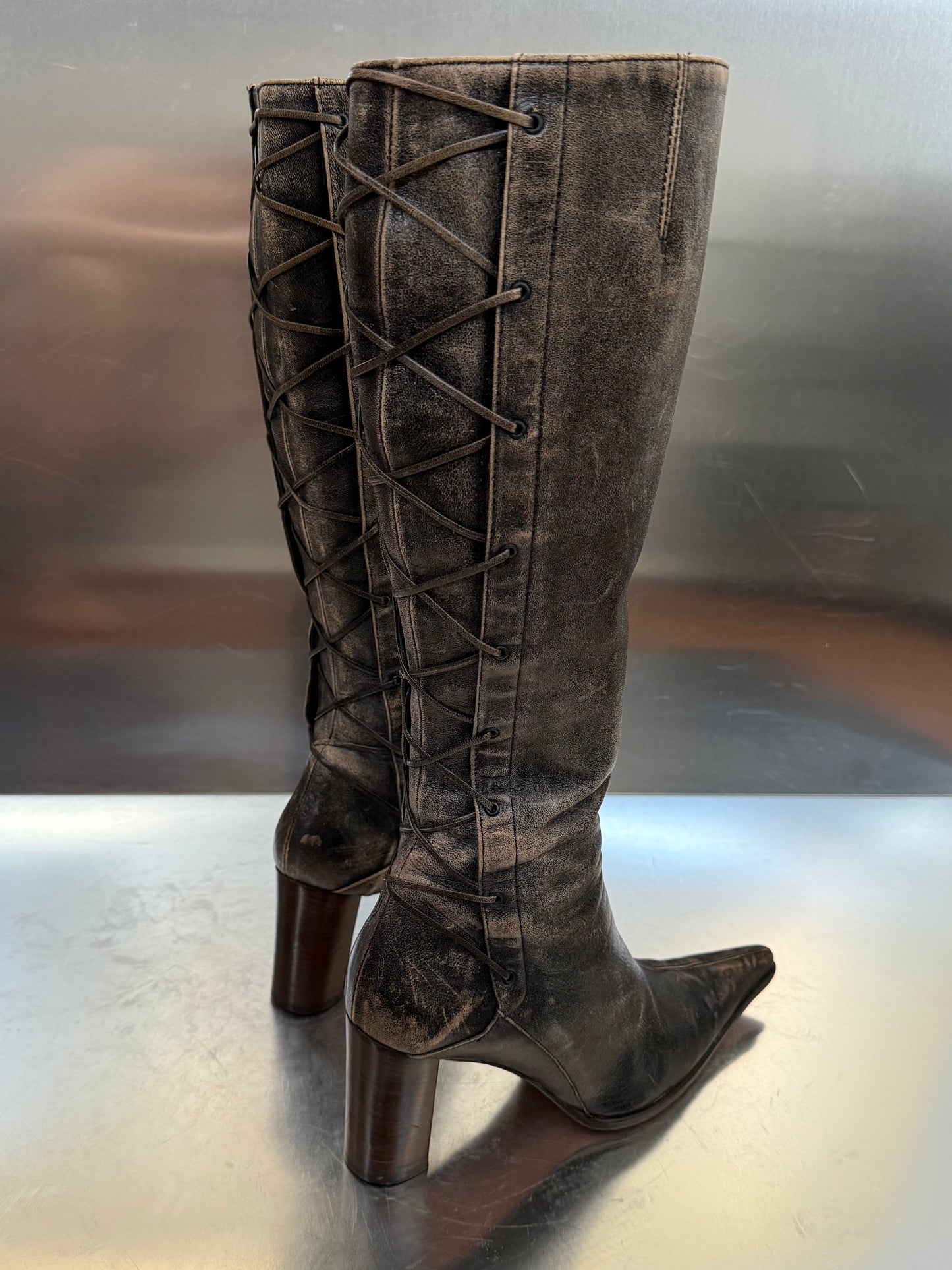 Vintage Leather Boots Kallisté Twinkling Global