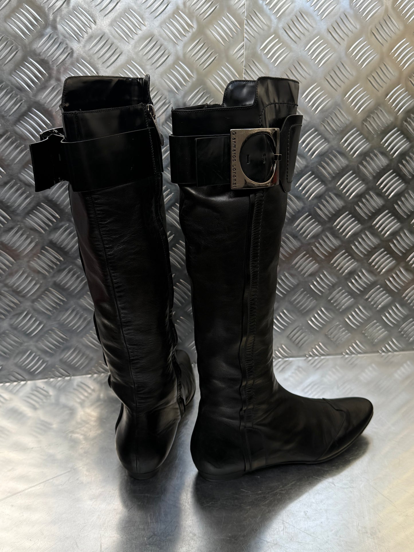 Vintage leather boots Gianmarco Lorenzi TWINKLING GLOBAL