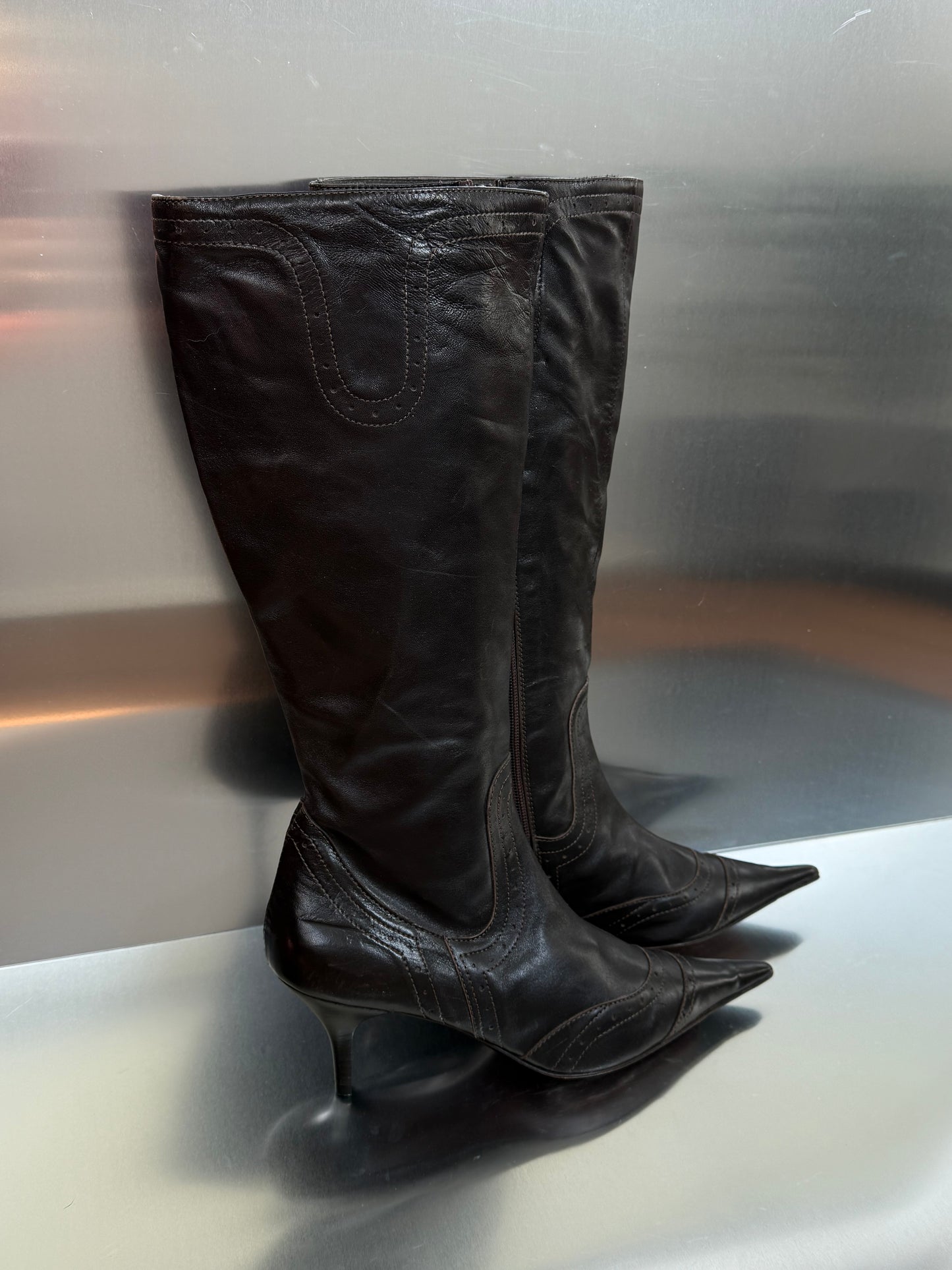 Vintage leather boots - TWINKLING GLOBAL