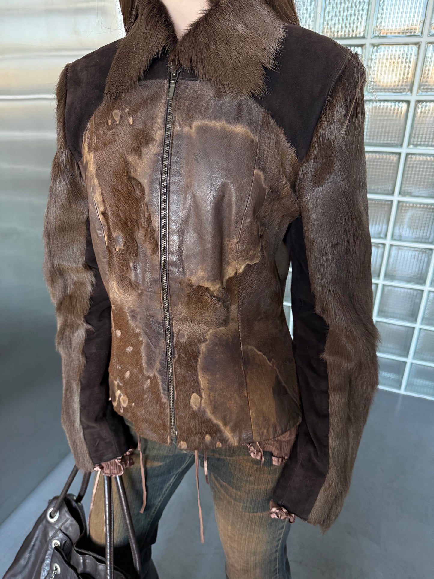 Vintage pony fur & leather jacket Twinkling Global