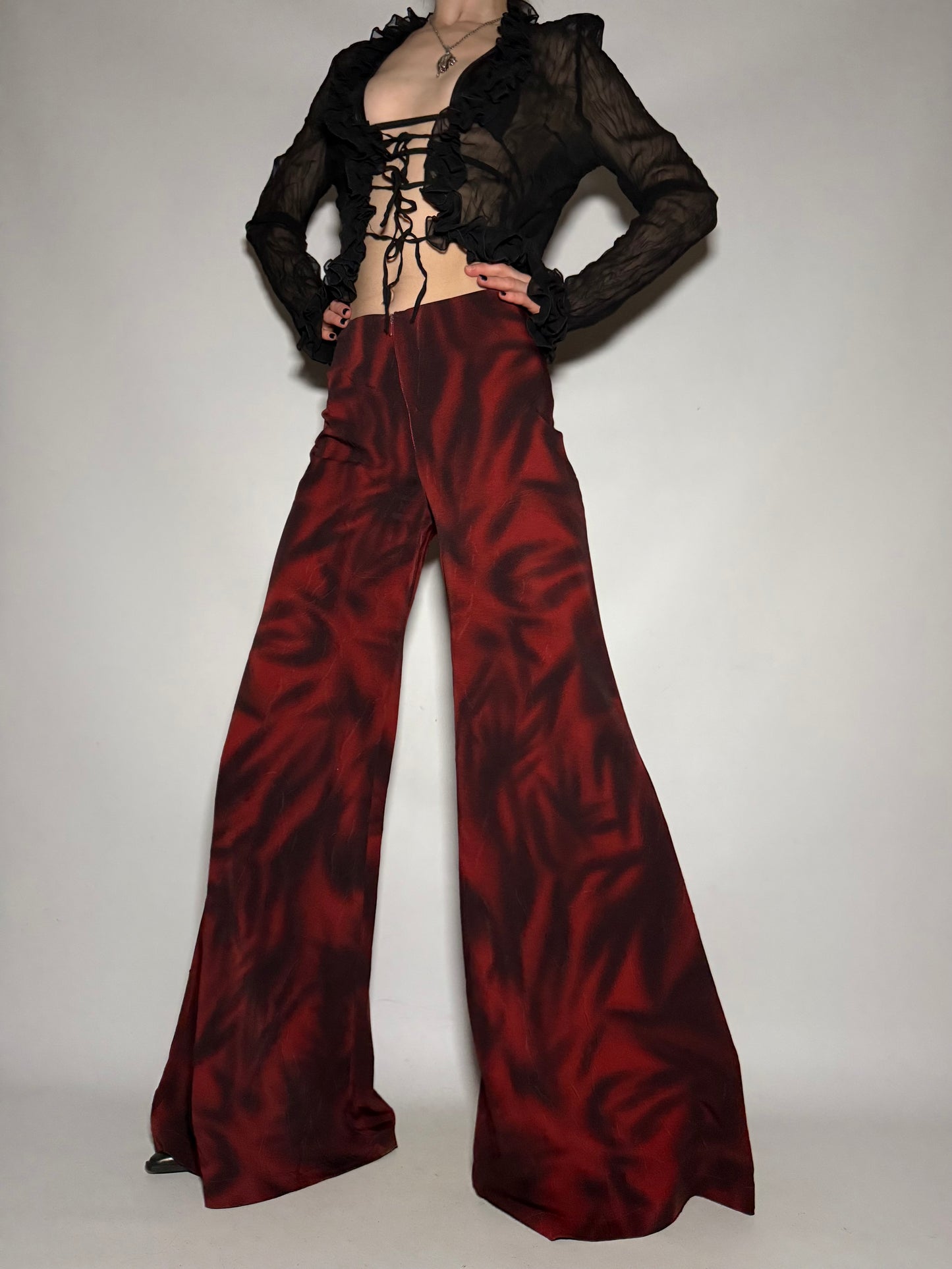 Vintage Flared Trousers - TWINKLING GLOBAL