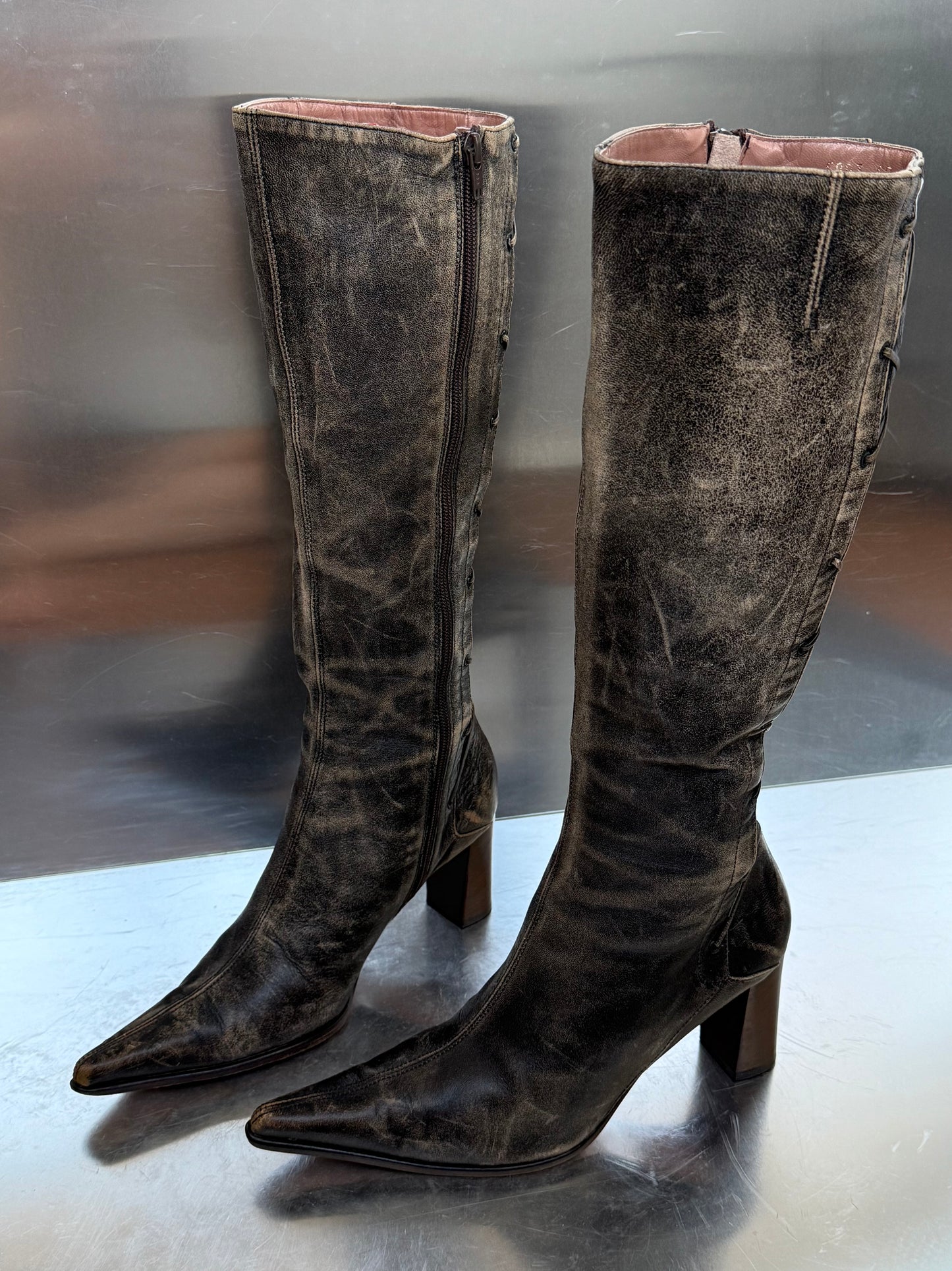 Vintage Leather Boots Kallisté Twinkling Global