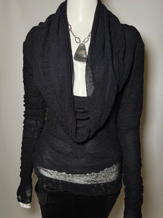 Vintage Long Sleeve Top Sarah Pacini Twinkling Global