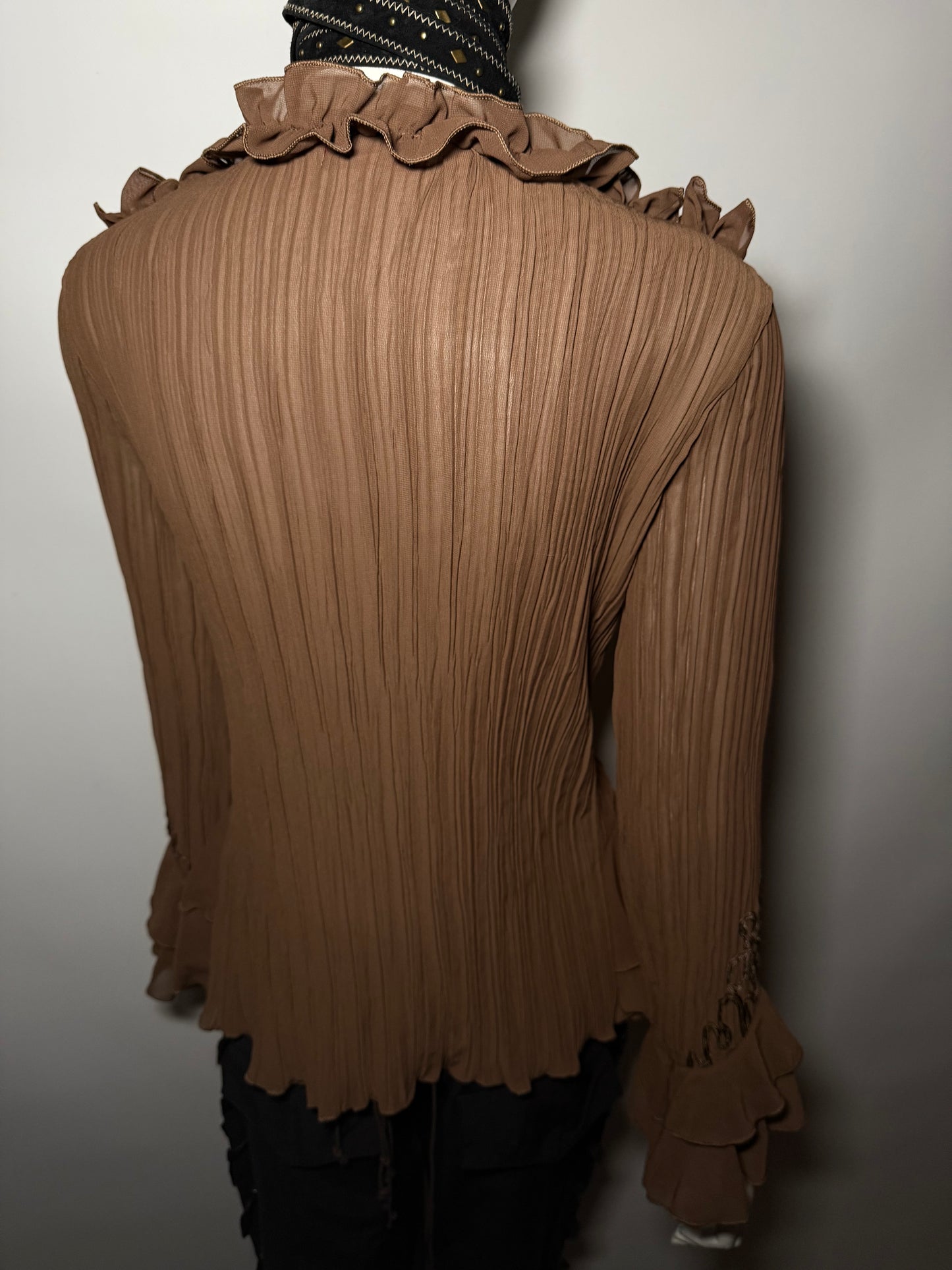 Vintage Ruffled Blouse - TWINKLING GLOBAL