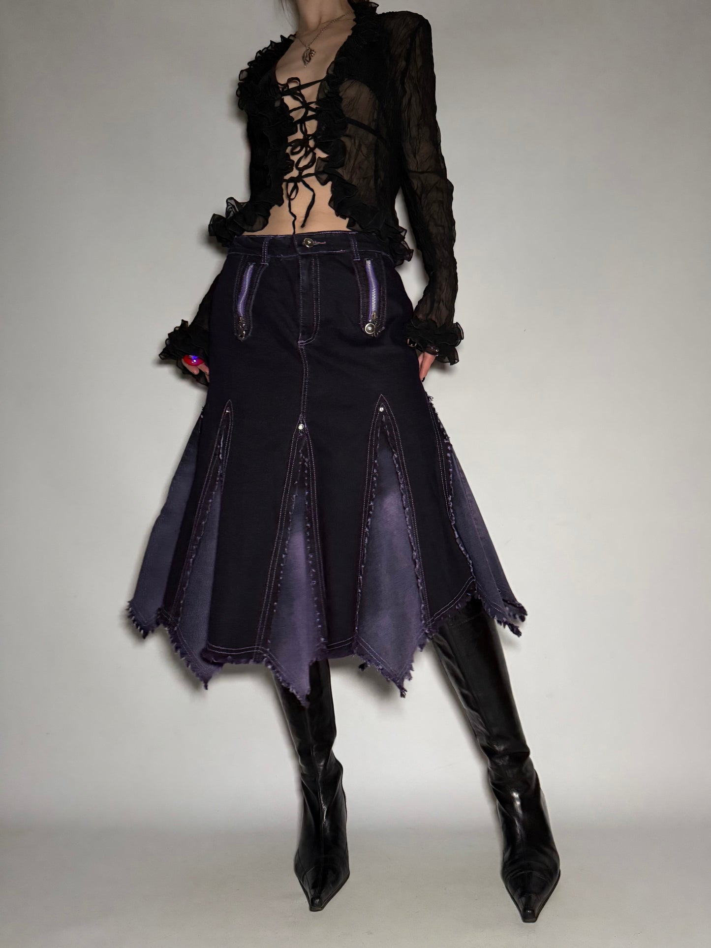 Vintage denim skirt - TWINKLING GLOBAL