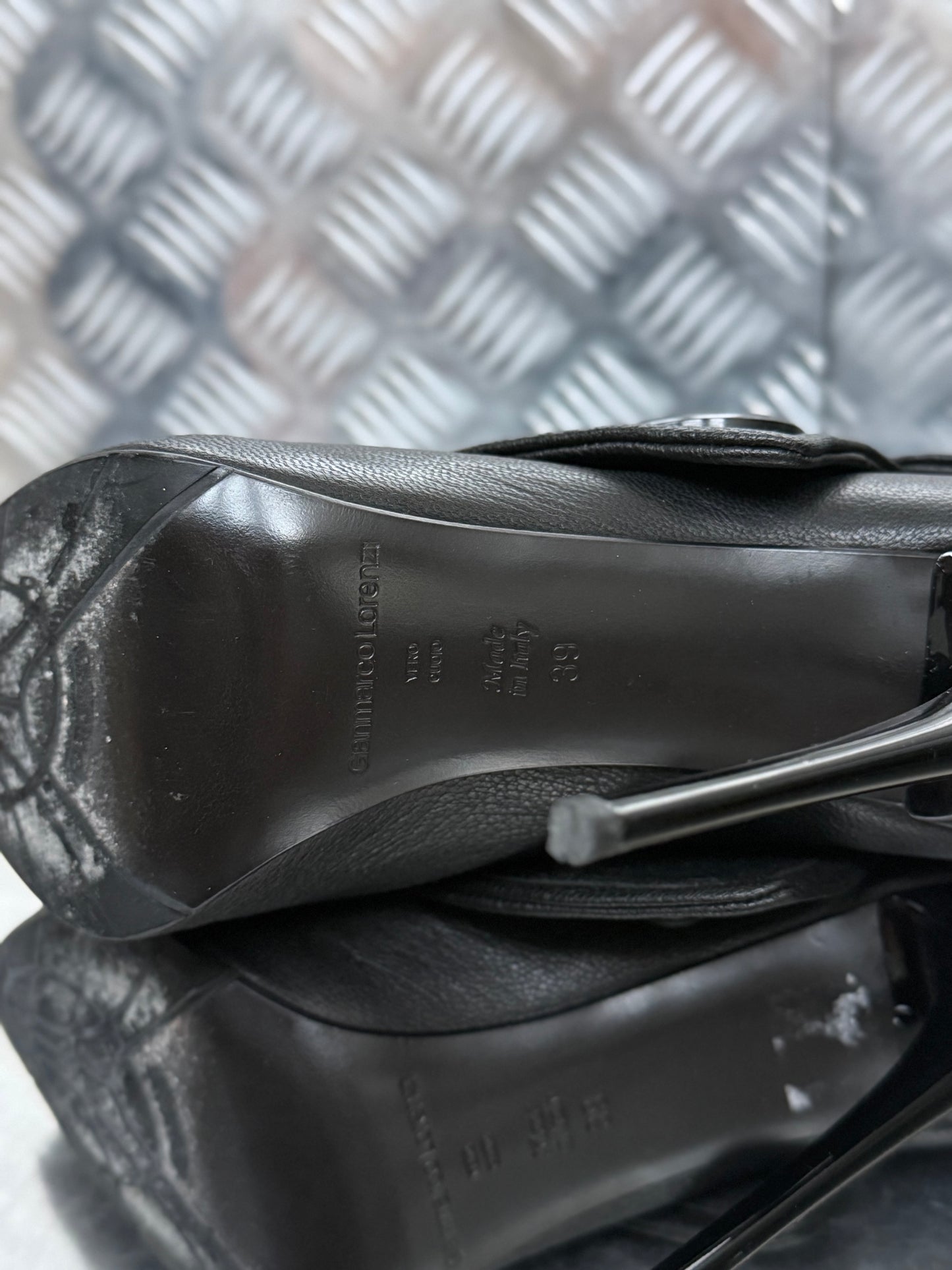 Vintage Gianmarco Lorenzi leather button-detail ankle boots Twinkling Global