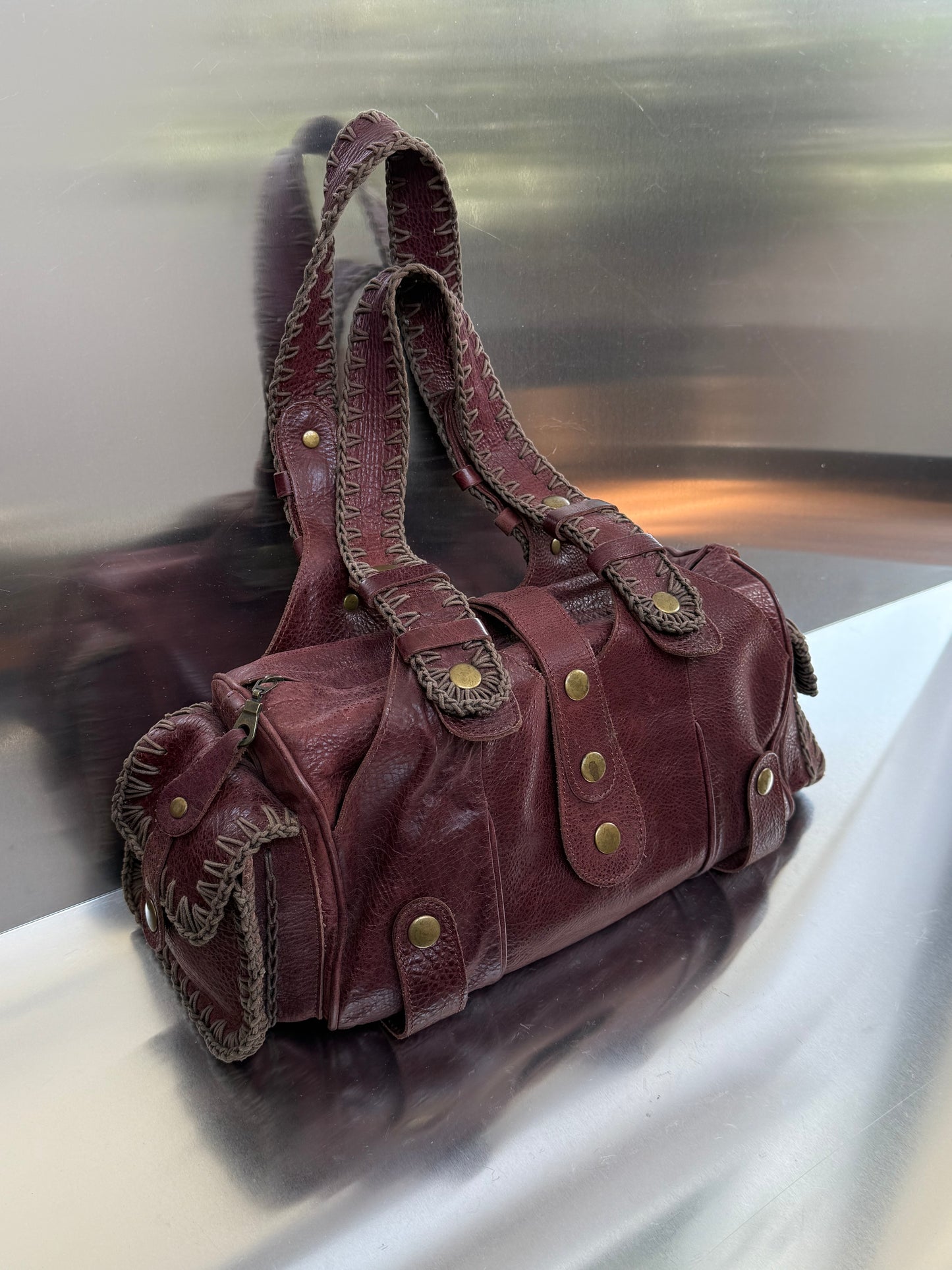 Vintage leather bag - TWINKLING GLOBAL
