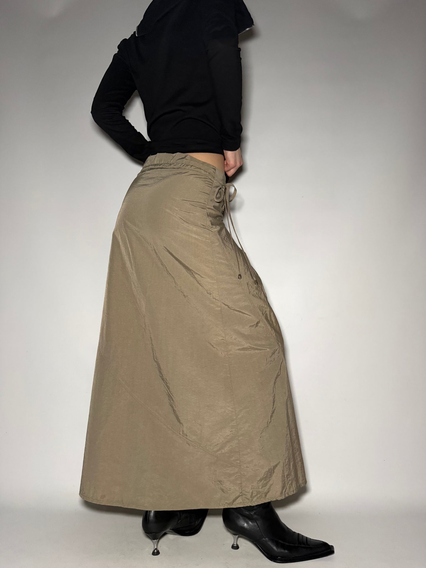 Roccobarocco Ruched Maxi Cargo Skirt Twinkling Global