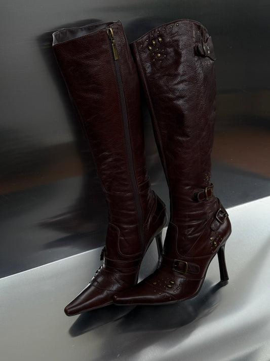Vintage leather boots - TWINKLING GLOBAL