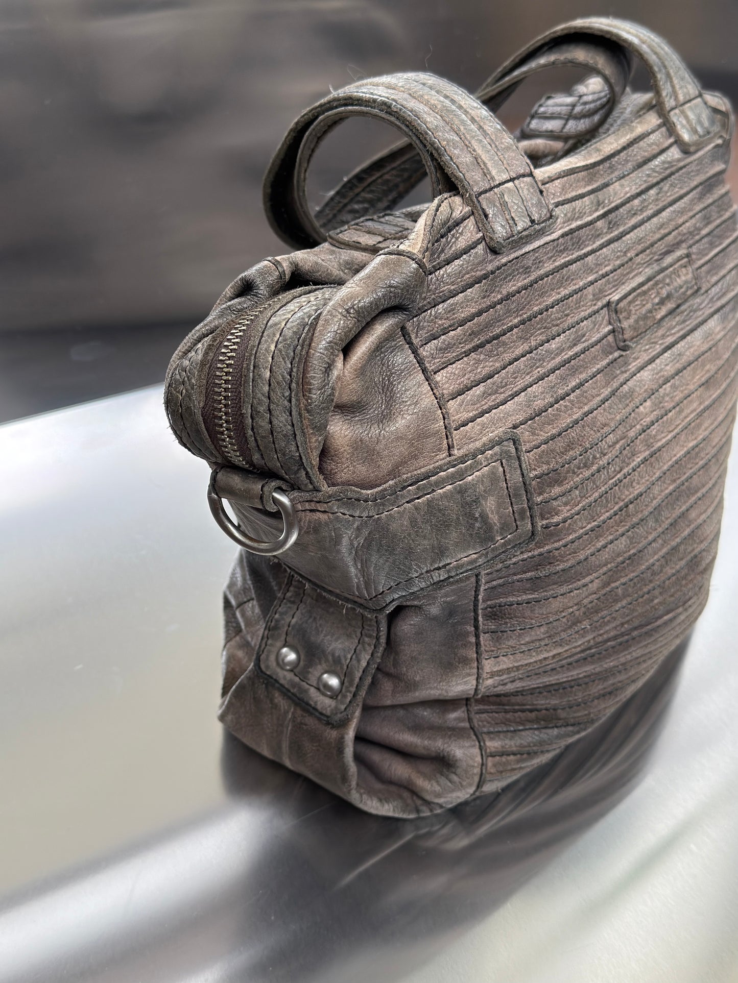Vintage Leather Bag - TWINKLING GLOBAL