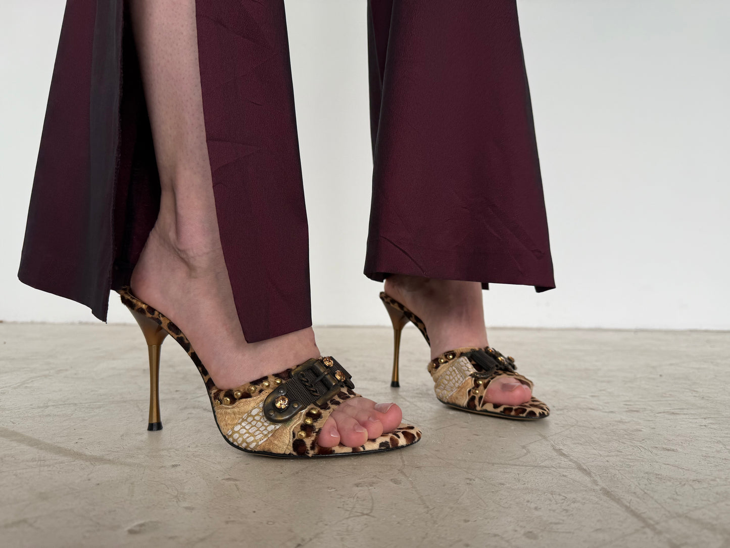 Vintage Leopard Print Mules Faith by El Dantes – Twinkling Global
