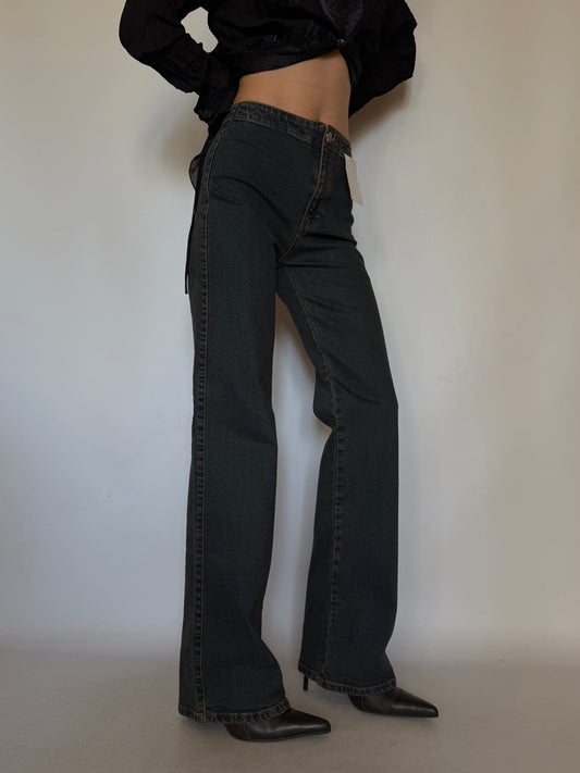 Vintage Rust-Tone Stretch Jeans Twinkling Global