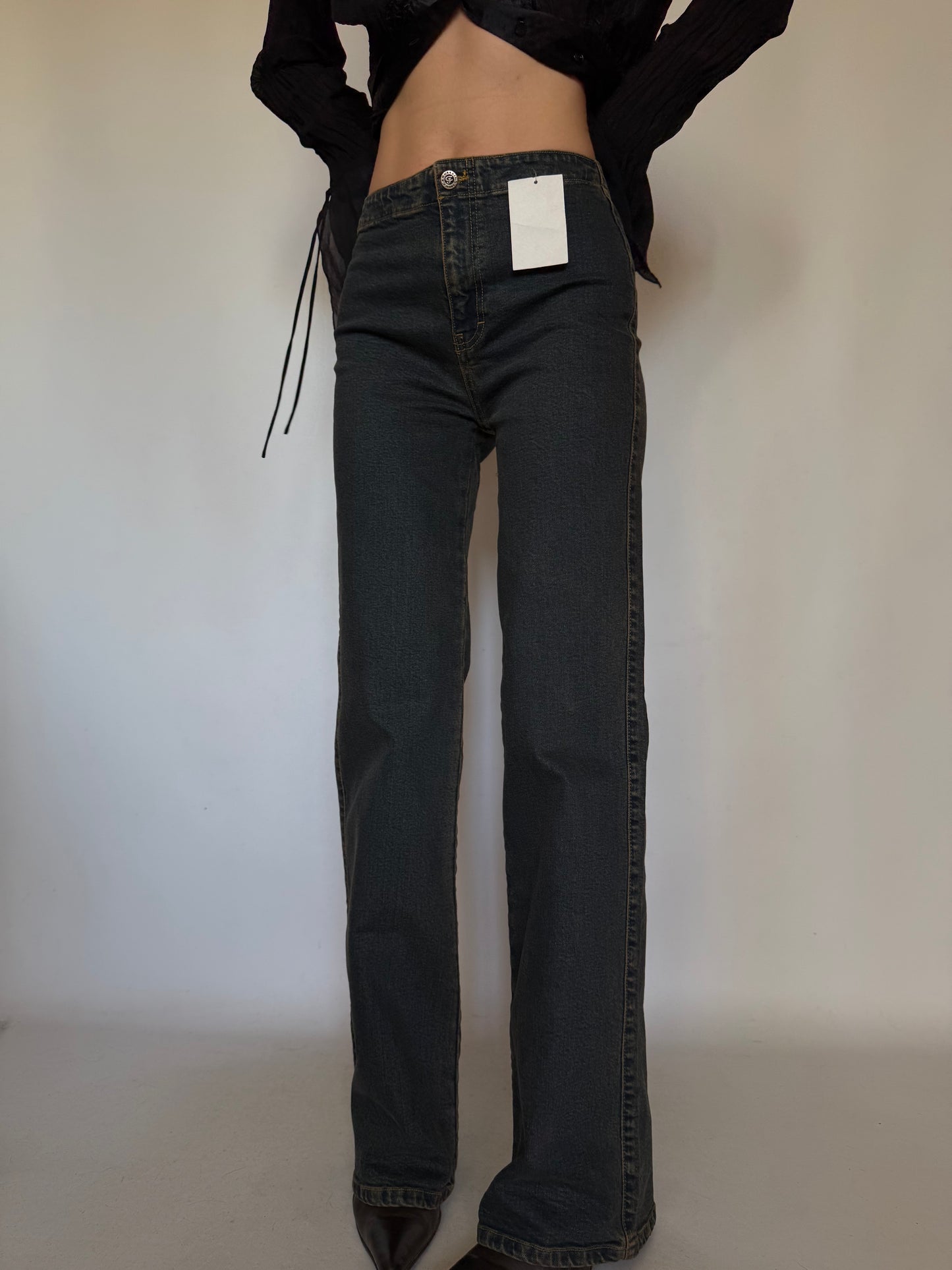 Vintage Rust-Tone Stretch Jeans Twinkling Global