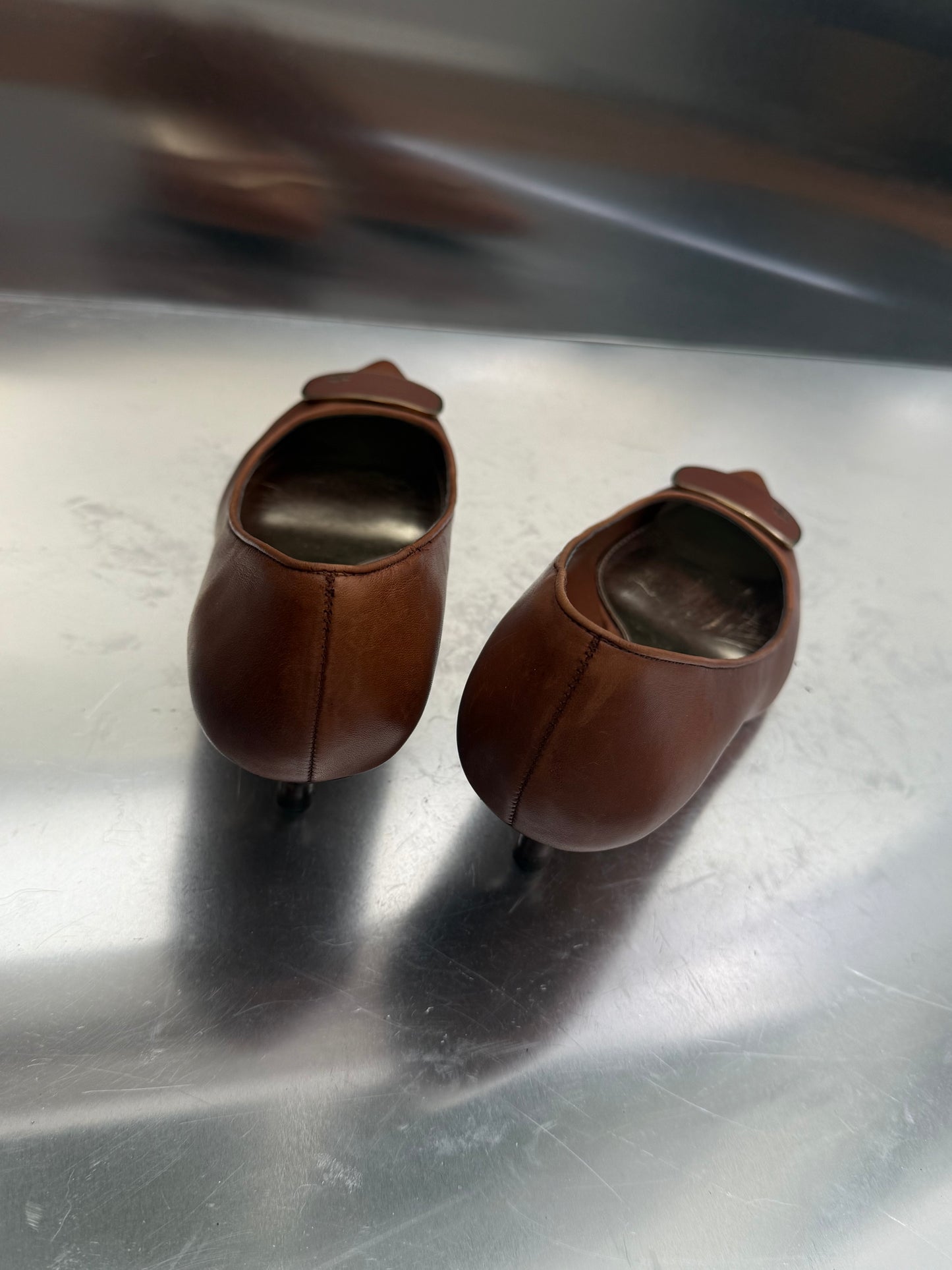Vintage Ralph Lauren Leather Pumps – Size 38 Twinkling