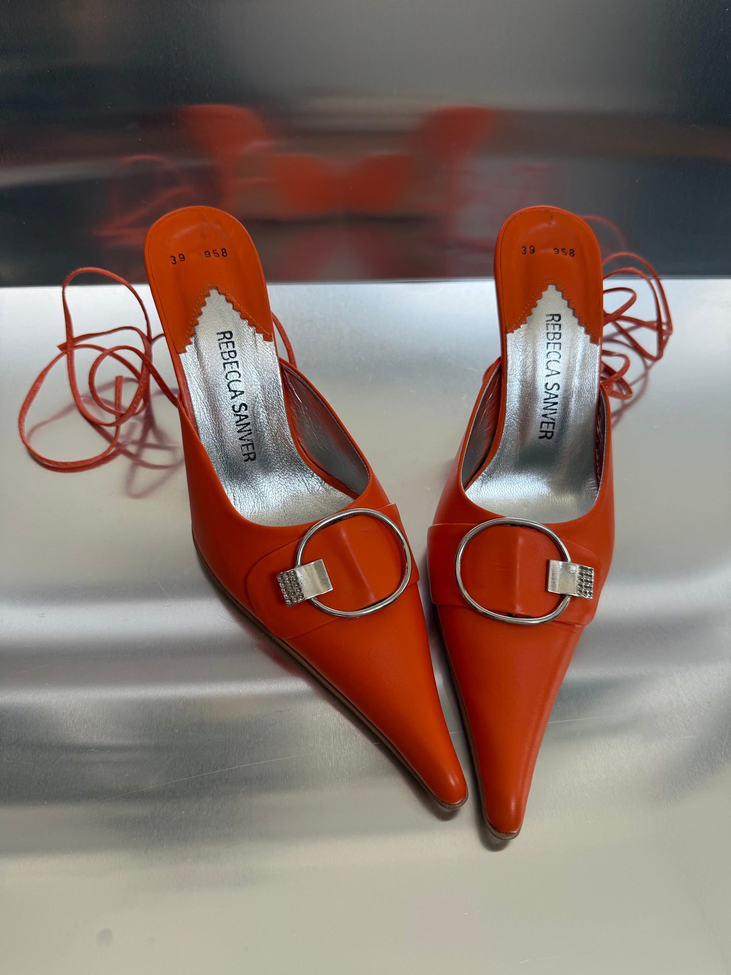 Vintage kitten heel mule - TWINKLING GLOBAL