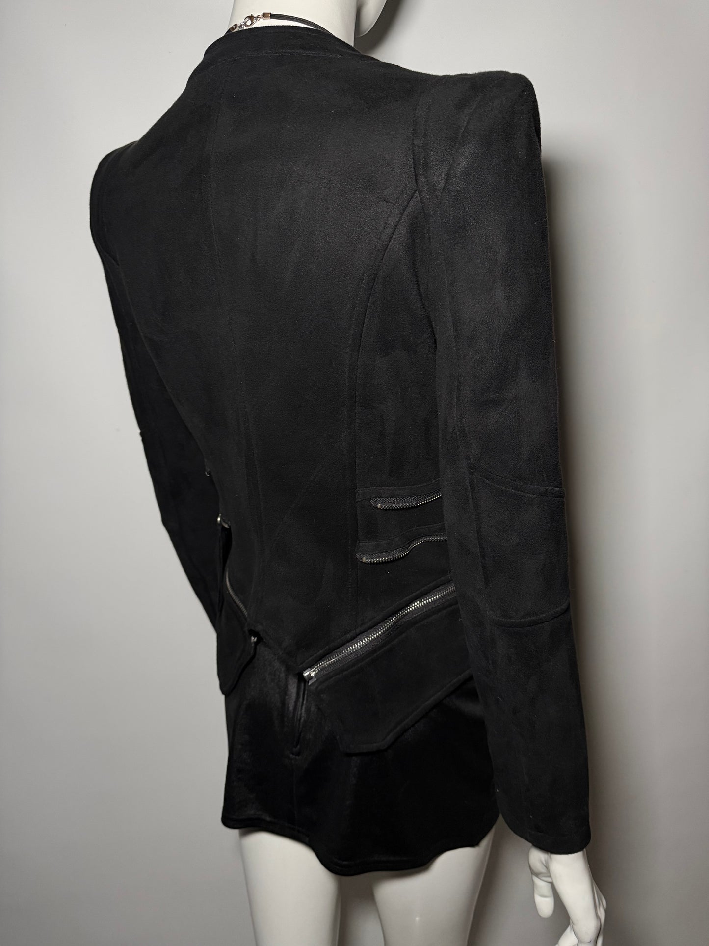 Vintage fitted faux-suede jacket Twinkling Global