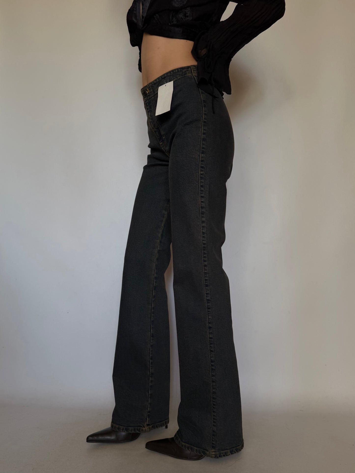 Vintage Rust-Tone Stretch Jeans Twinkling Global