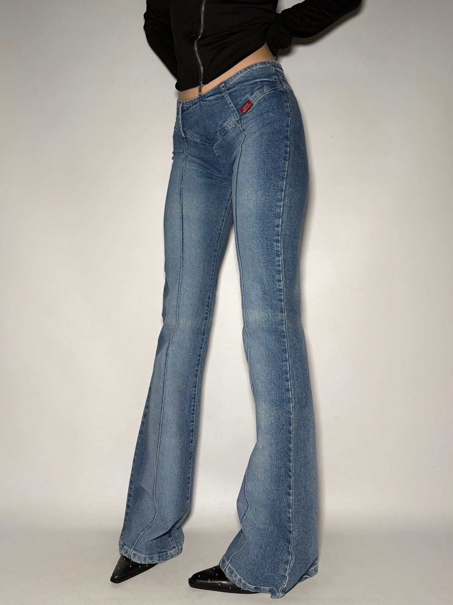 Miss Sixty V-Cut Flare Jeans Twinkling Global